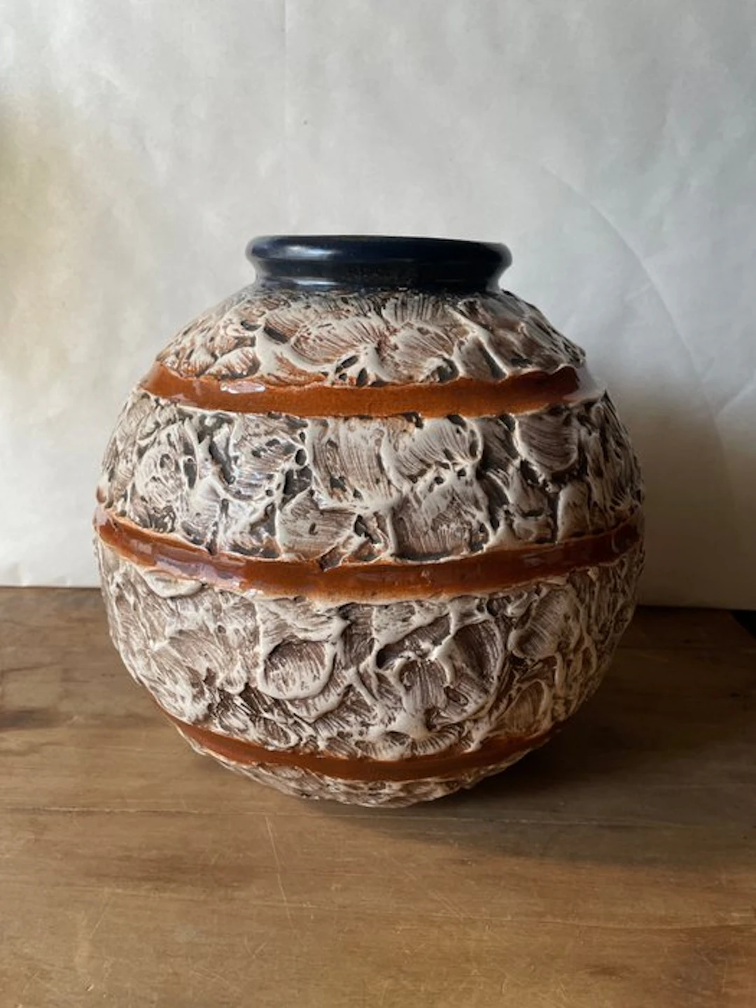 Louis Auguste Dage - Vase - Ceramic - 1930 Art Deco ball vase