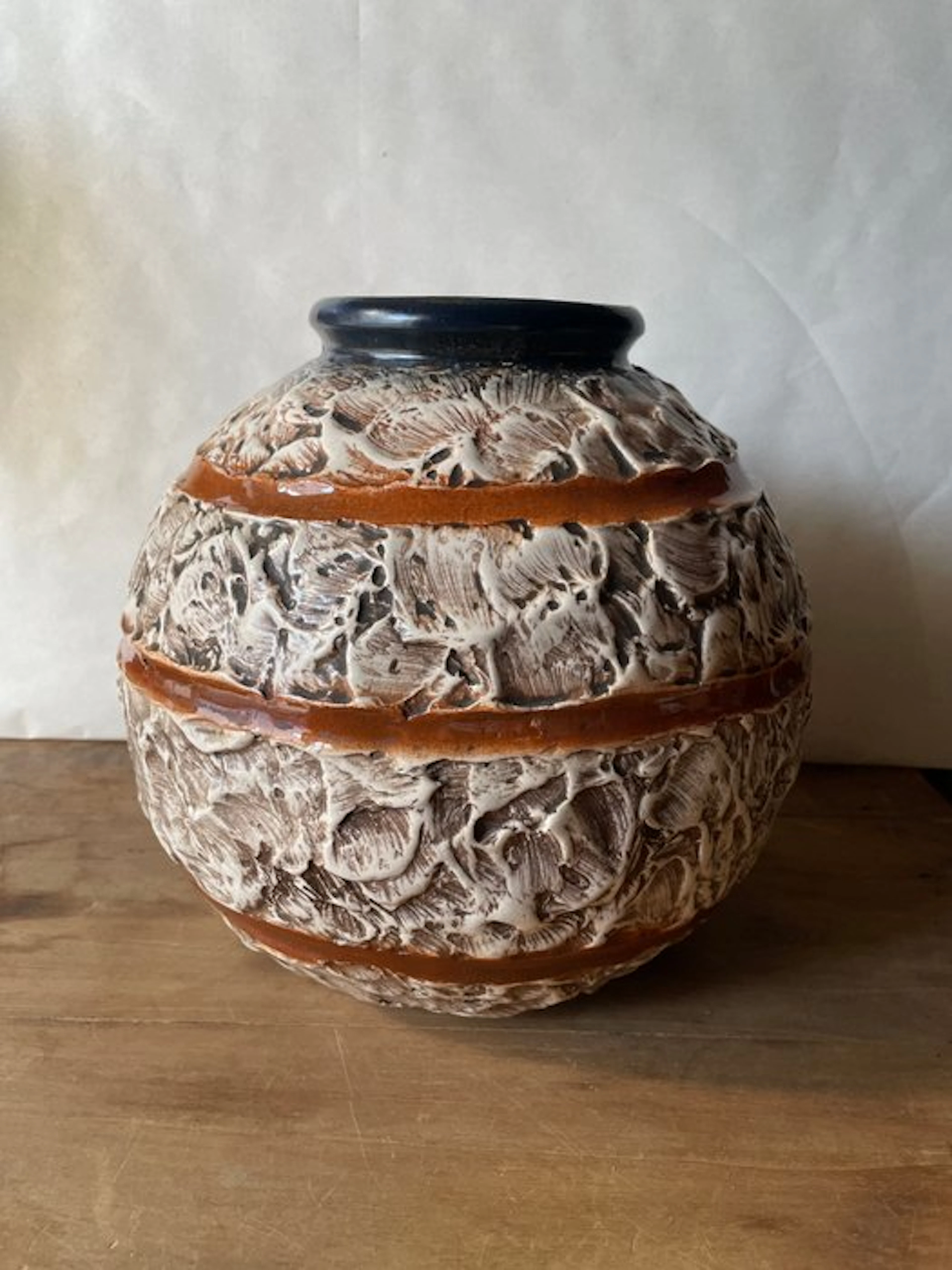Louis Auguste Dage - Vase - Ceramic - 1930 Art Deco ball vase