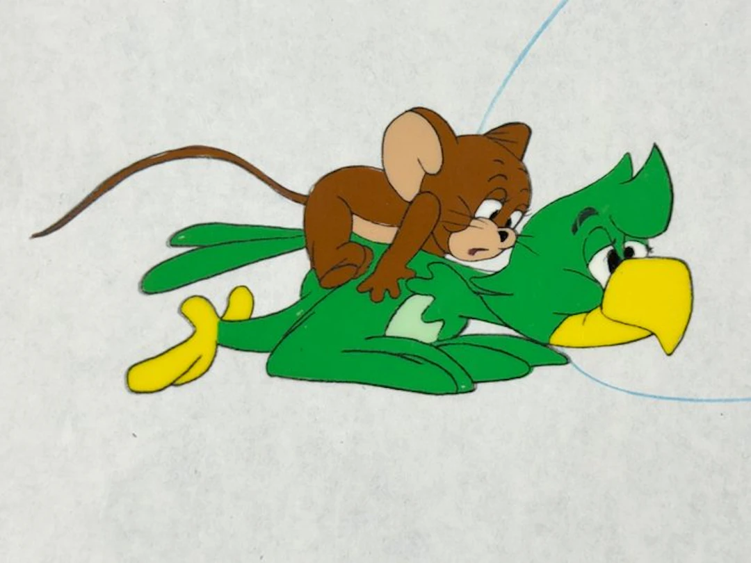 The Tom and Jerry Show (1975) - 1 Original animation cel and drawing of Jerry