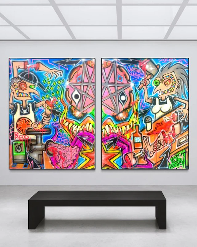Doped Out M - DOPED OUT KITCHEN - Collector's Edition 1/5 Diptych