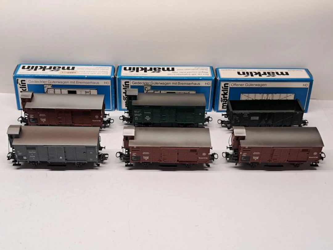 Märklin H0 - 4679/95/4795 - Model train freight carriage (6) - 6 freight wagons