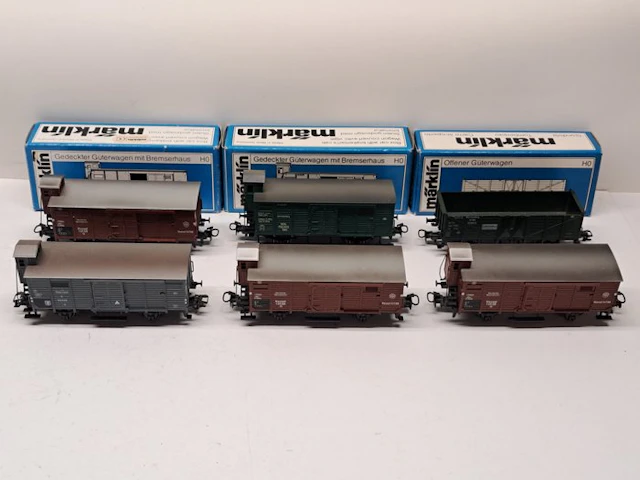 Märklin H0 - 4679/95/4795 - Model train freight carriage (6) - 6 freight wagons