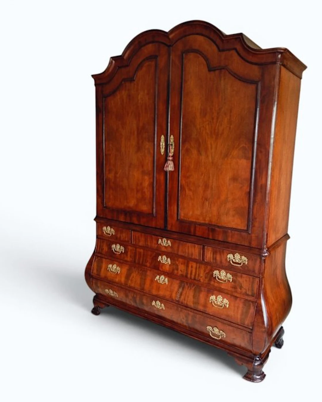 Cabinet - Mahogany - Louis XV cabinet with writing drawer.