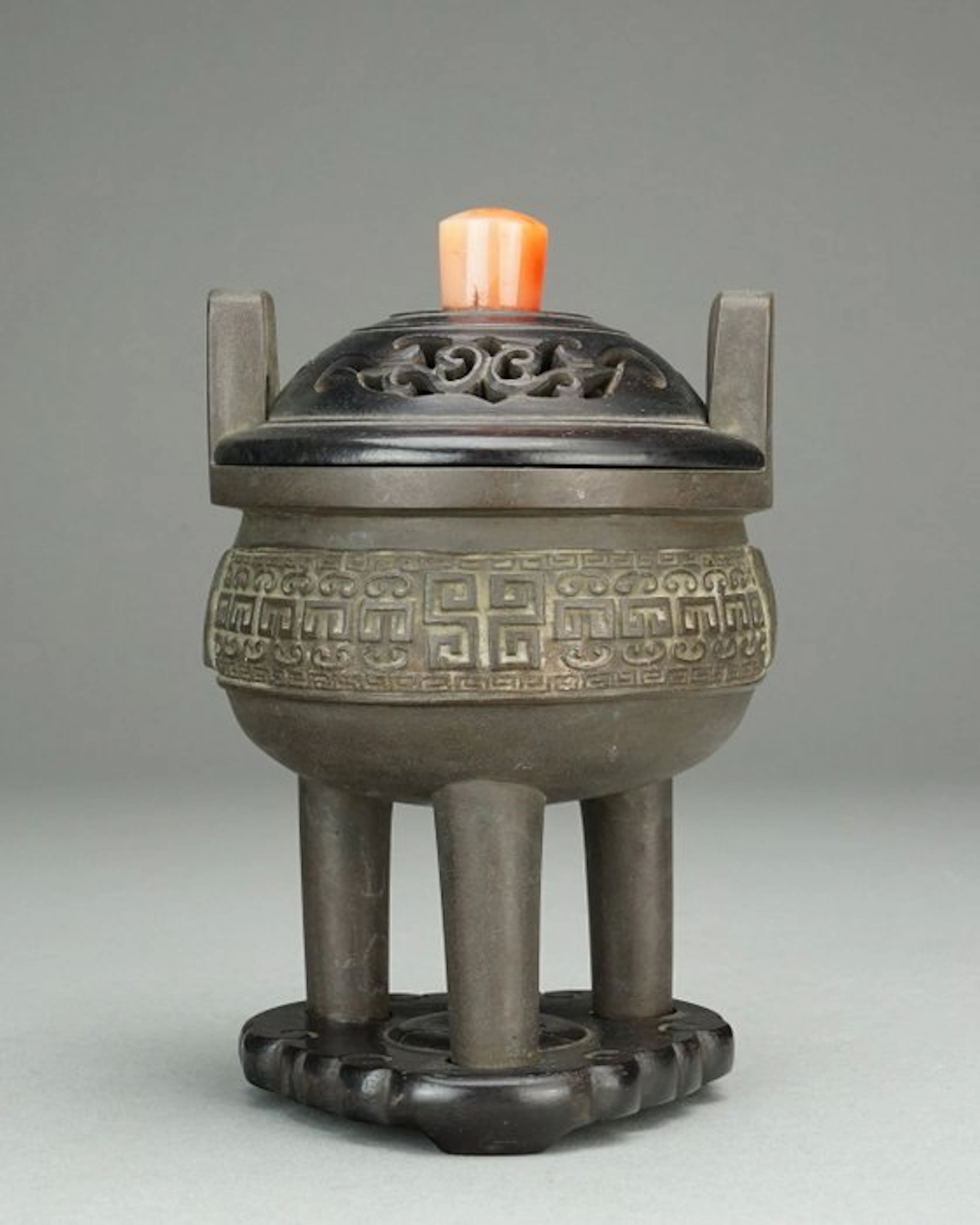 Tripod Censer - Bronze - Archaic-Style - China - Qing Dynasty (1644-1911)