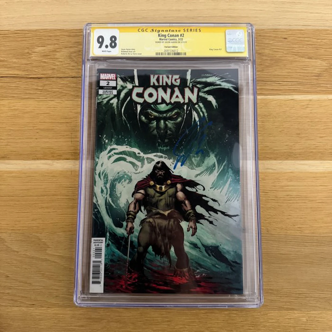 King Conan 2 - King Conan #2 | 9.8 CGC signed Jason Aaron - 1 Signed comic