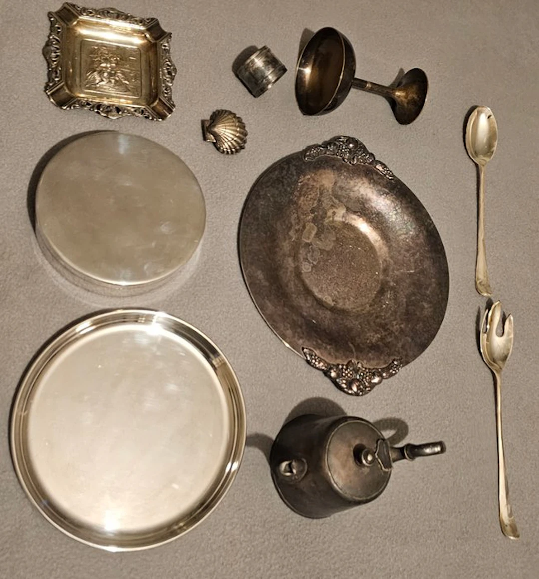 Platter (10) - Silverplated - Silver-plated lot
