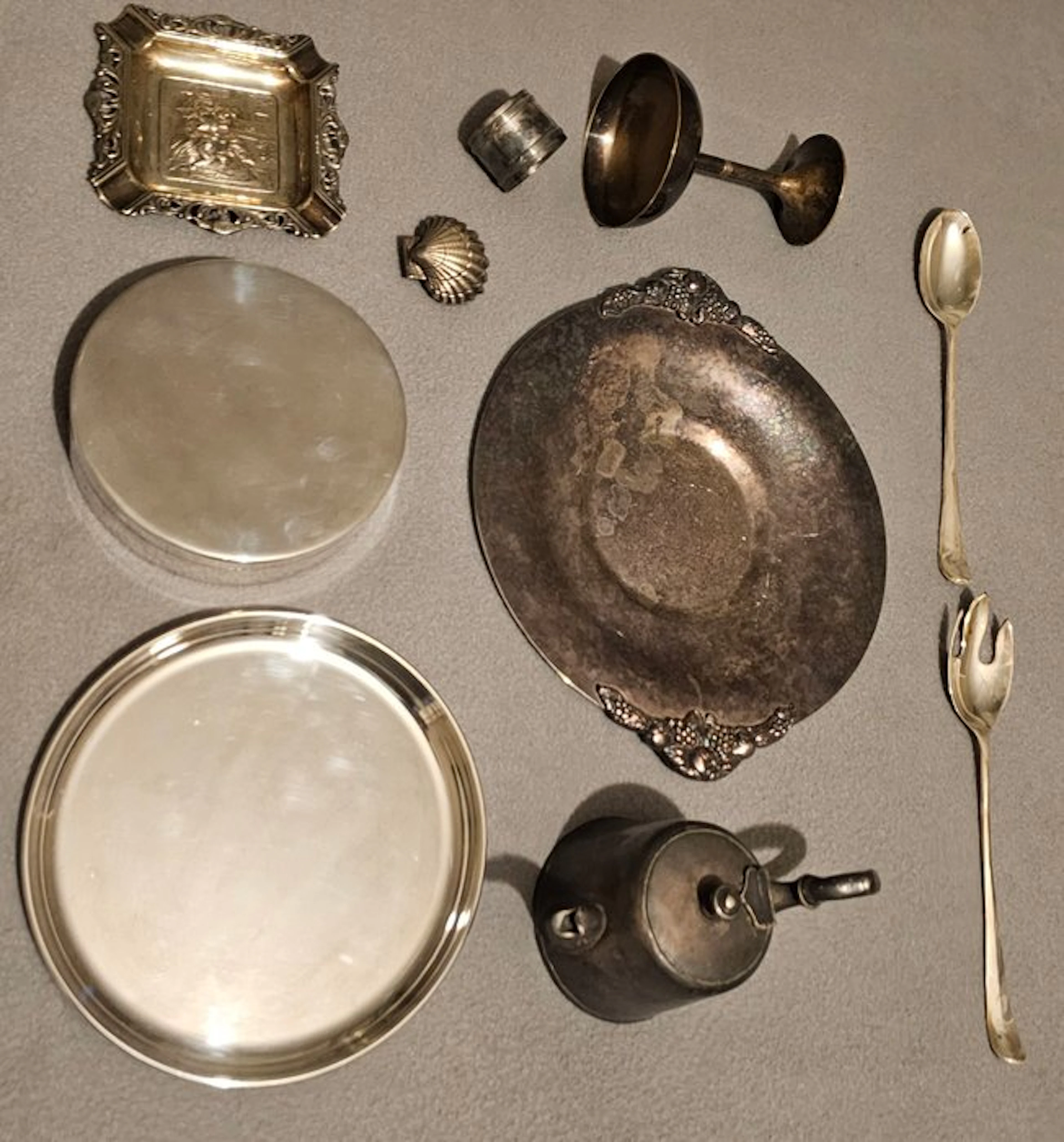 Platter (10) - Silverplated - Silver-plated lot