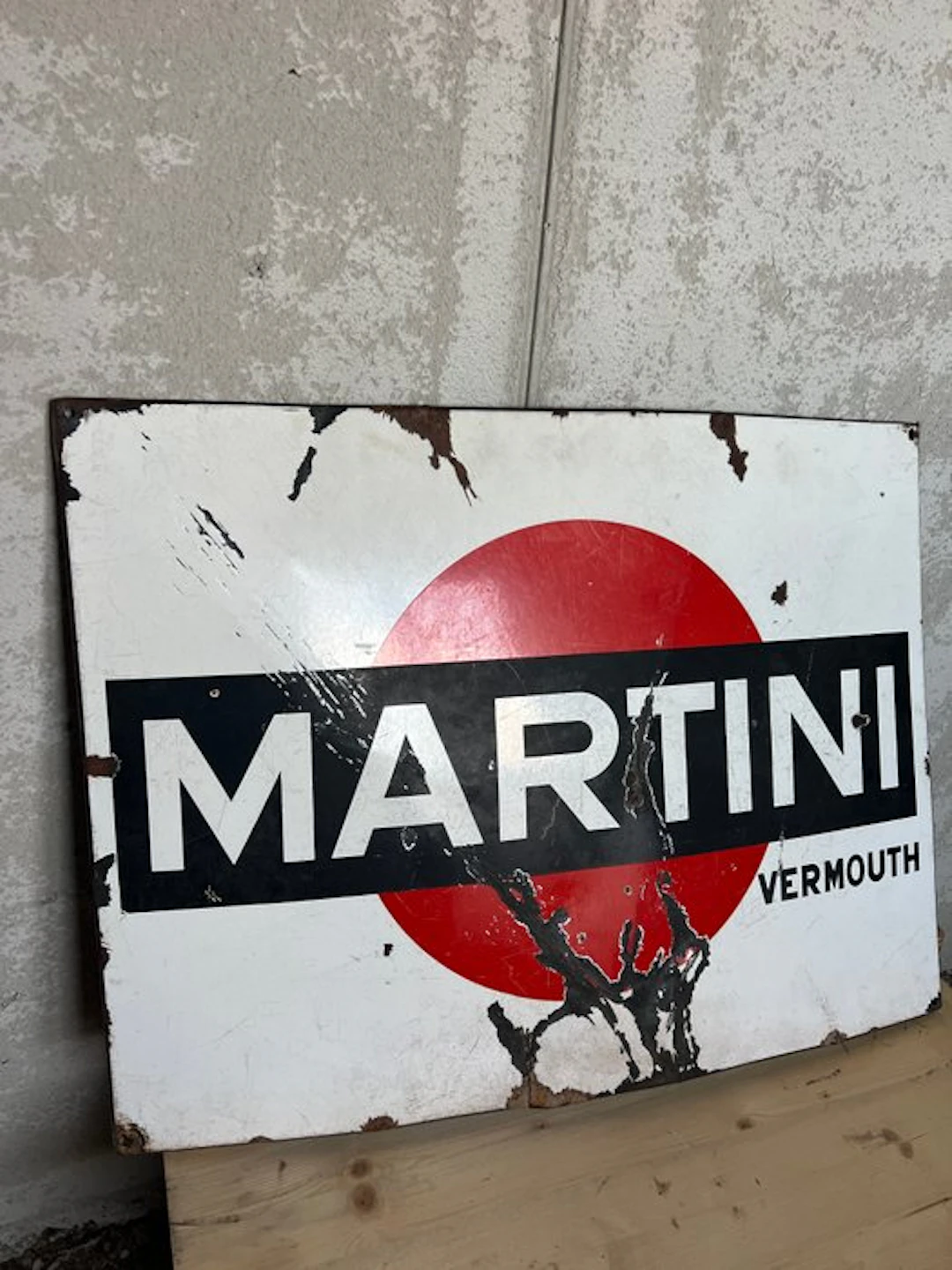 smalterie lom - Martini Vermouth - Enamel sign - Enamel, Metal