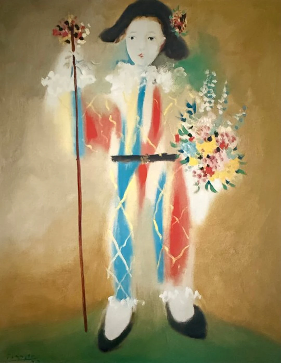 Pablo Picasso (1881-1973) - “Le petit Pierrot aux fleurs