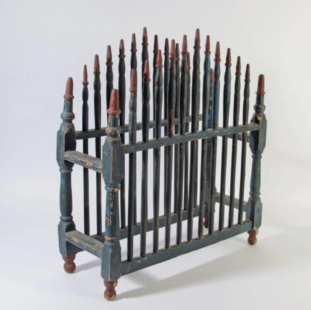 Umbrella stand/rack - umbrella stand - Polychrome wood - walking cane stand
