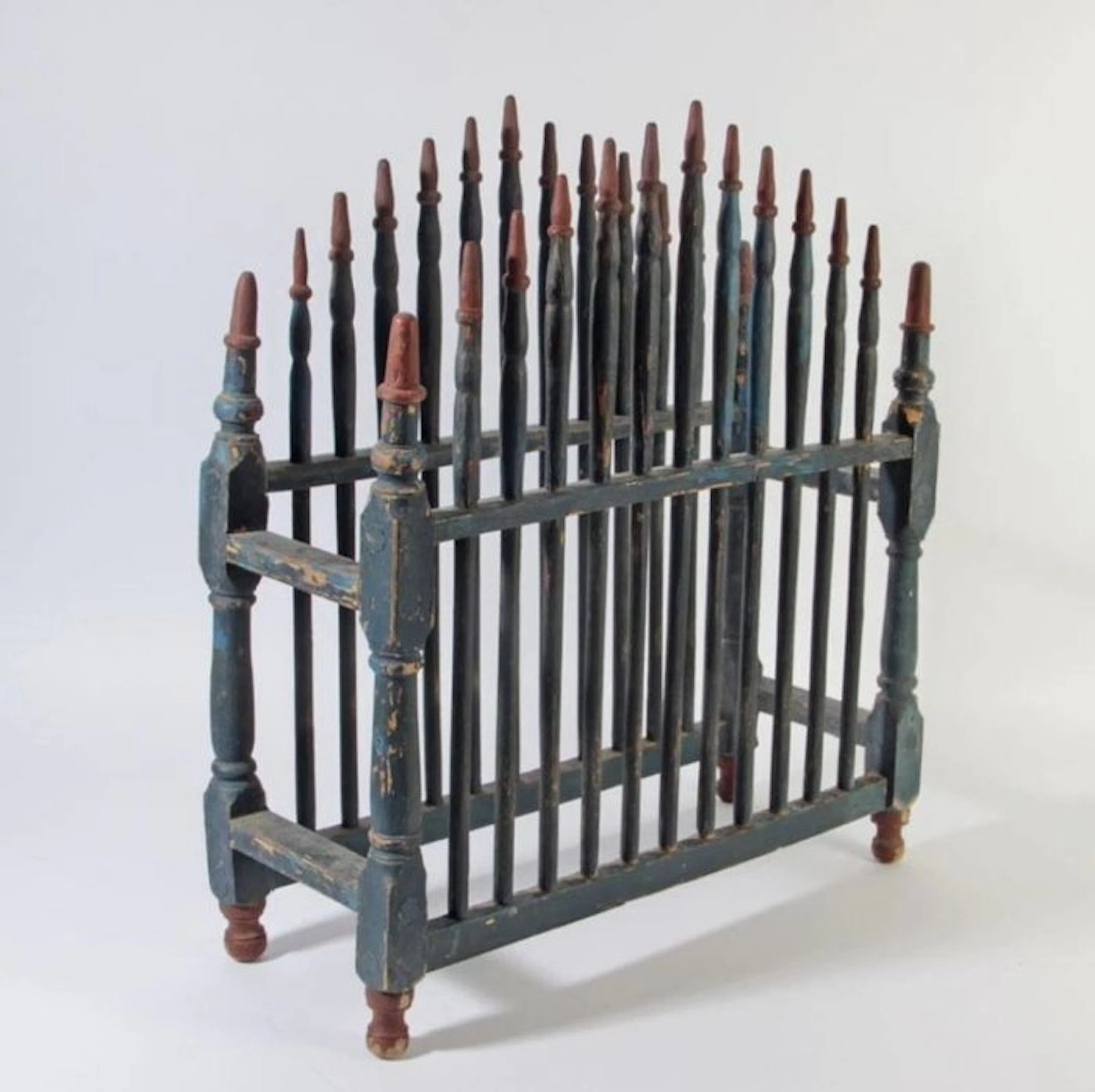 Umbrella stand/rack - umbrella stand - Polychrome wood - walking cane stand