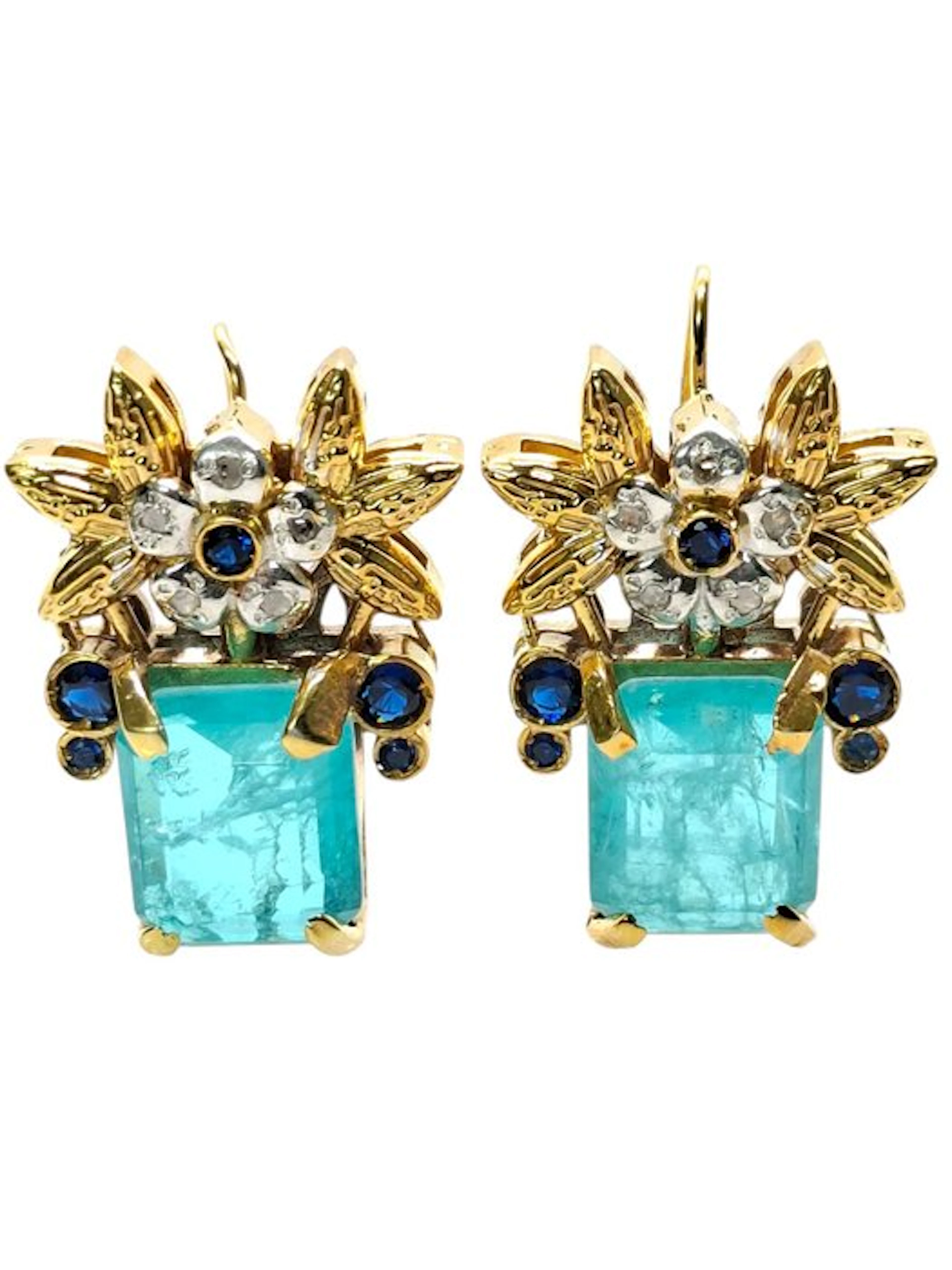No reserve price - Earrings - 9 kt