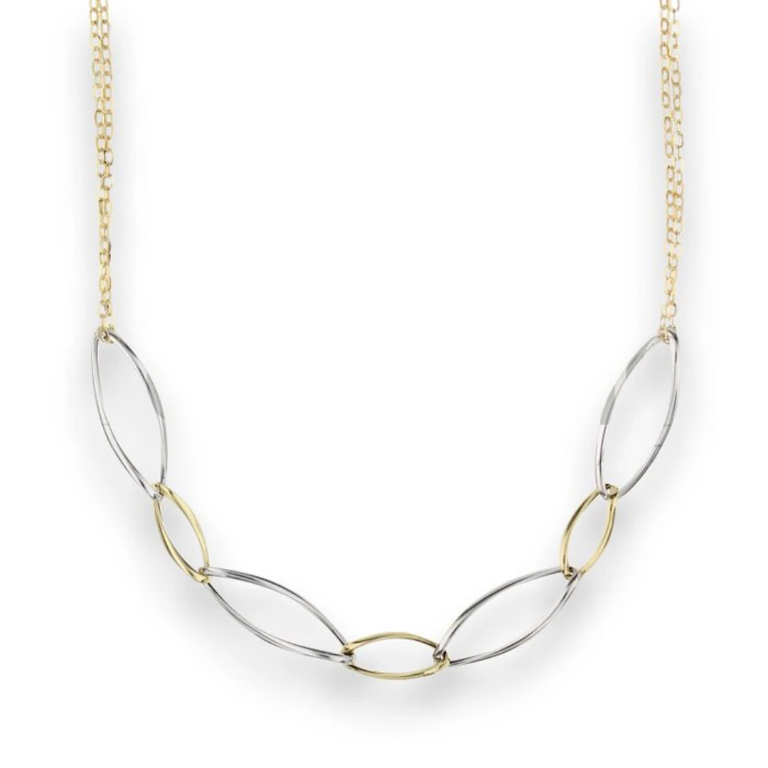 Necklace - 18 kt. Yellow gold, White gold - Choker necklace 3 g