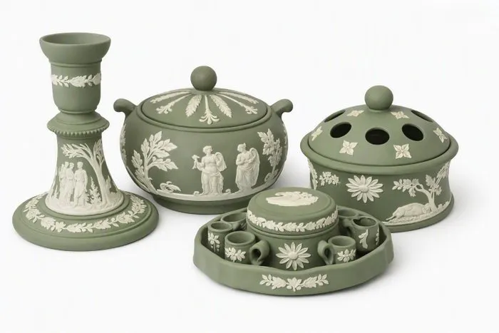 Wedgwood - Box (13) - Biscuit porcelain - Lot Wedgwood Jasperware