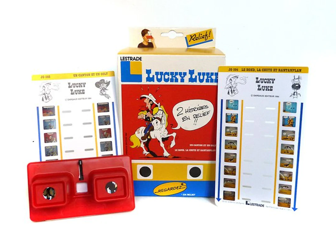 Lucky Luke by Dargaud / Morris - 3D viewer and 2 stereo...