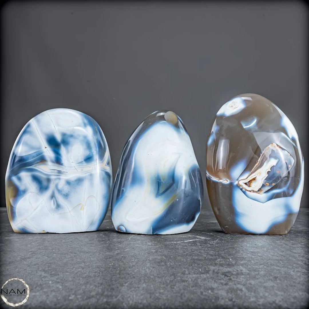 Exclusive Orca Agate Set – Powerful drawing in natural...