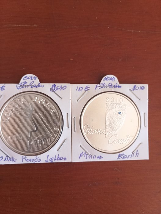Finland. 10 Euro 2010 "Konsta Jylhä" + "Minna Canth" (2...