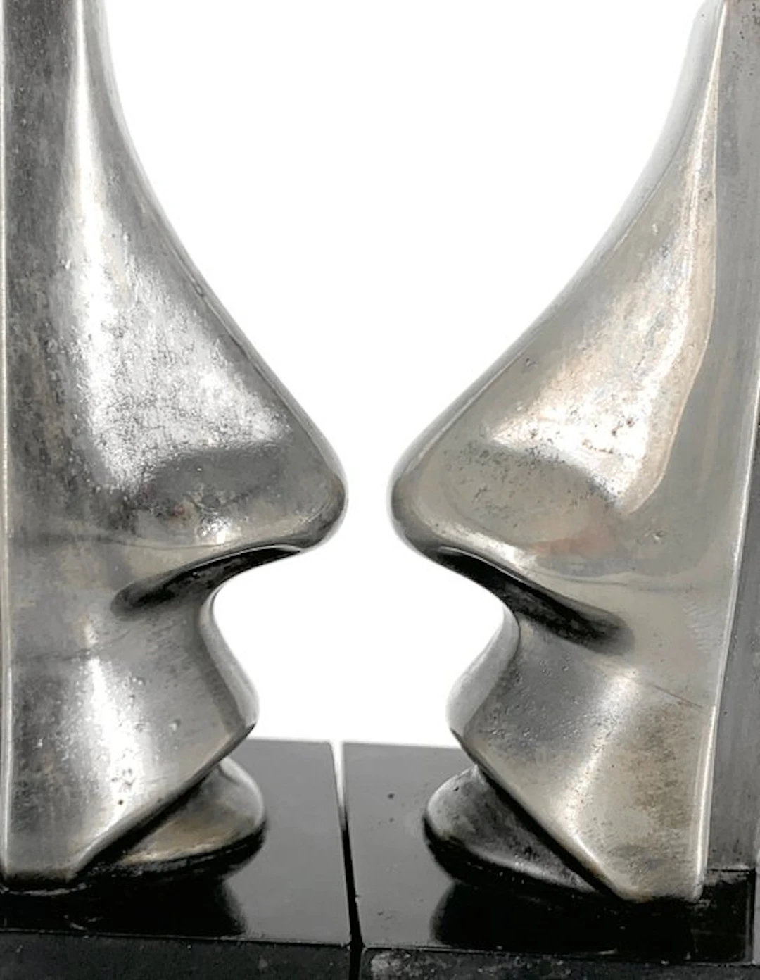 Pair of Sculptural glasses holders - Desk set (2) - Alloy