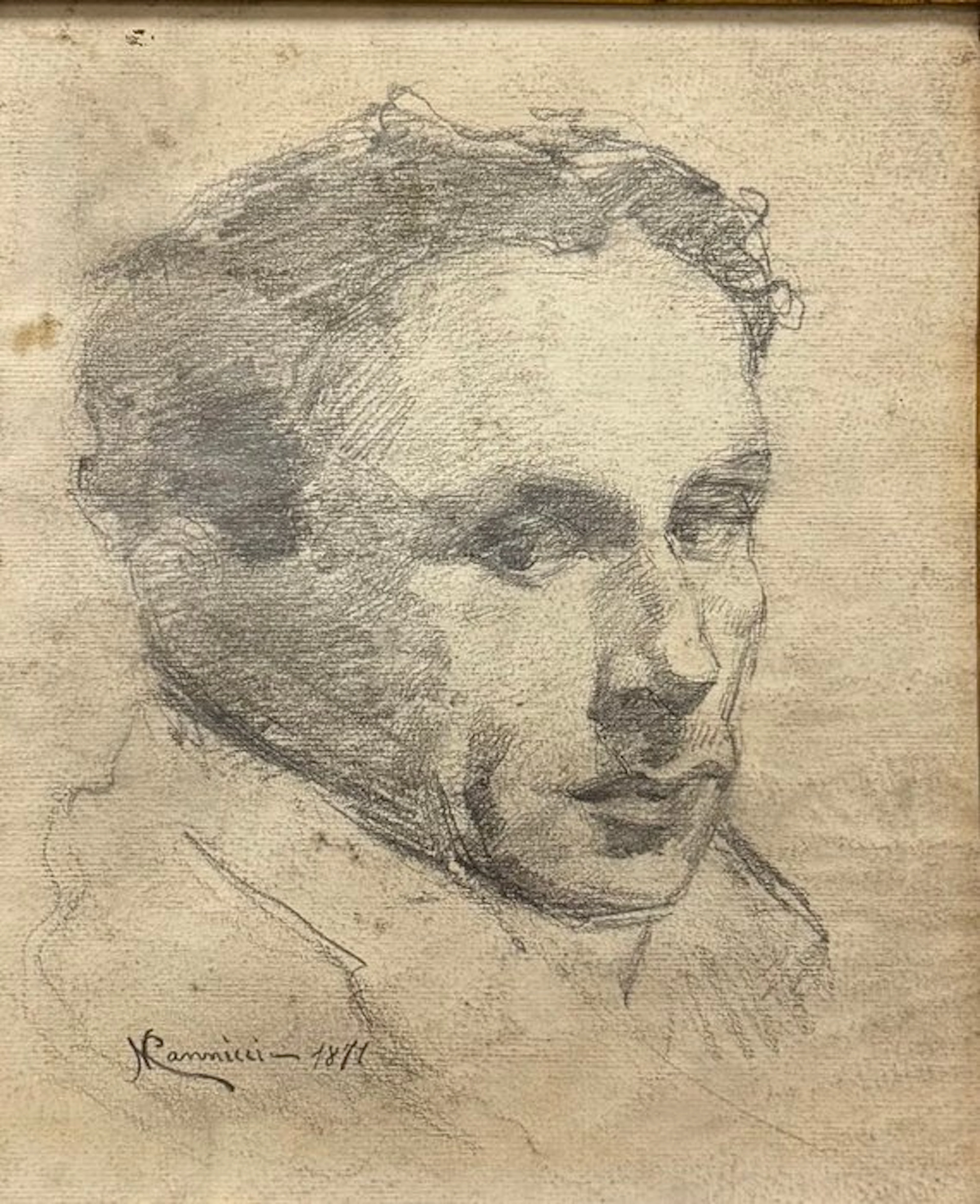 Niccolò Cannicci (1846-1906) - Ritratto Maschile