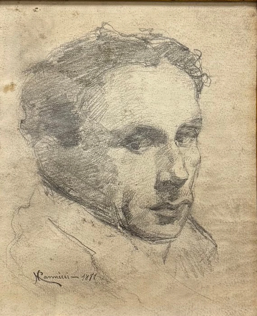 Niccolò Cannicci (1846-1906) - Ritratto Maschile