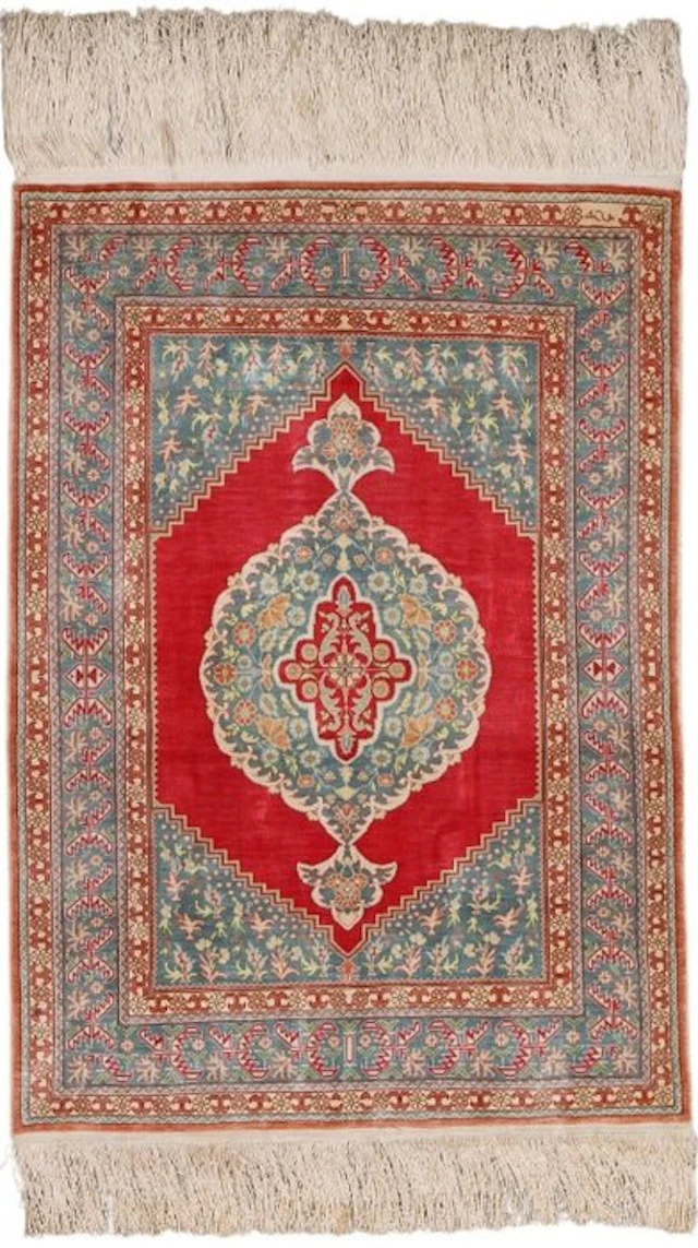 Amazing Silk Hereke Signed Carpet with 10/10 Quality - Pure Luxury ~1 Mio