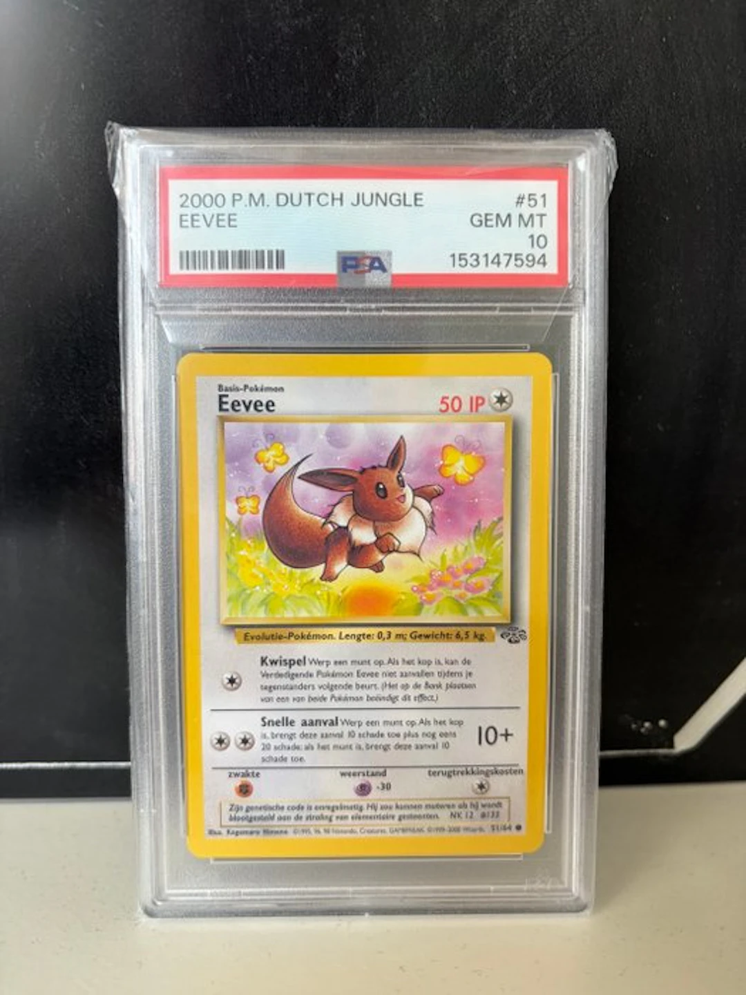 Pokémon - 1 Graded card - Eevee 51/64 Foil - PSA 10 - Various sets