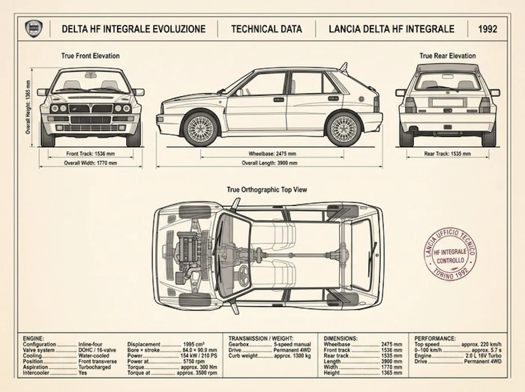 Shmidt.Art - Lancia - DELTA HF INTEGRALE EVOLUZIONE - 1990s