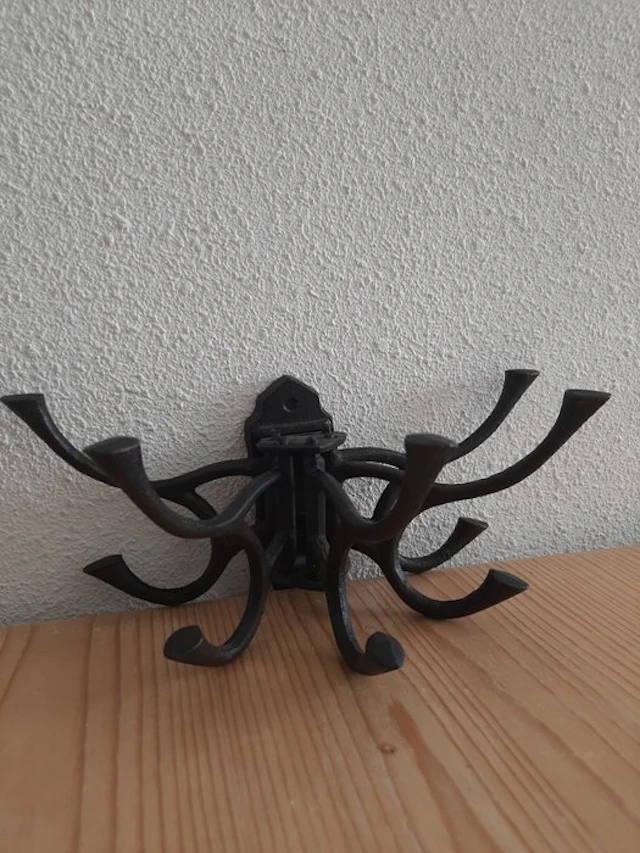 Coat rack - Aluminium, black - Beautiful coat hook