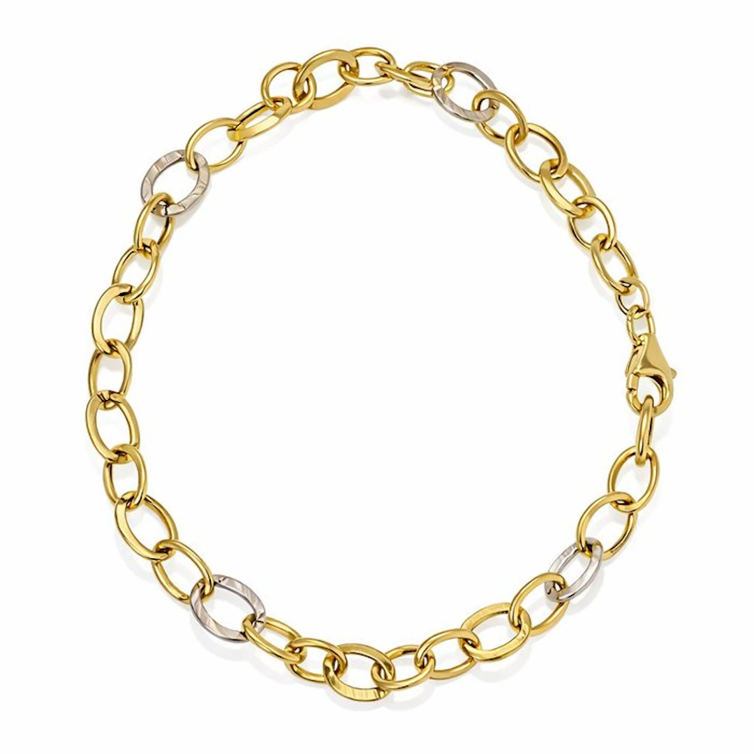 Bracelet - 18 kt. Yellow gold, White gold