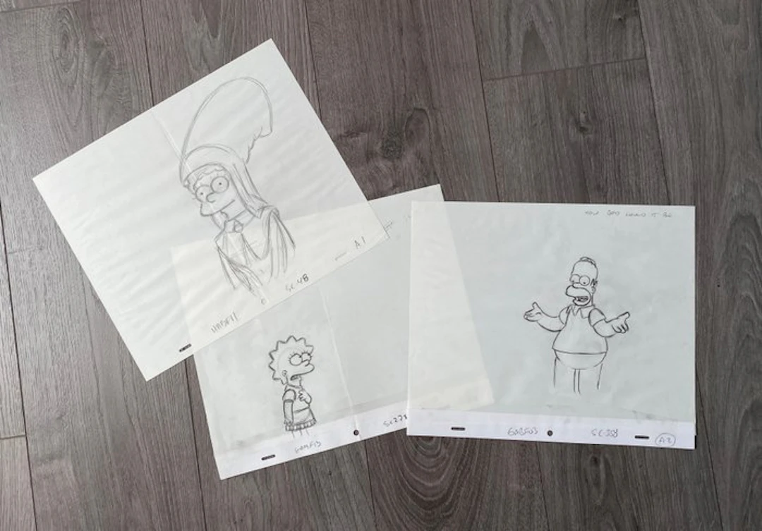 The Simpsons production artist - 3 Original drawing - The Simpsons