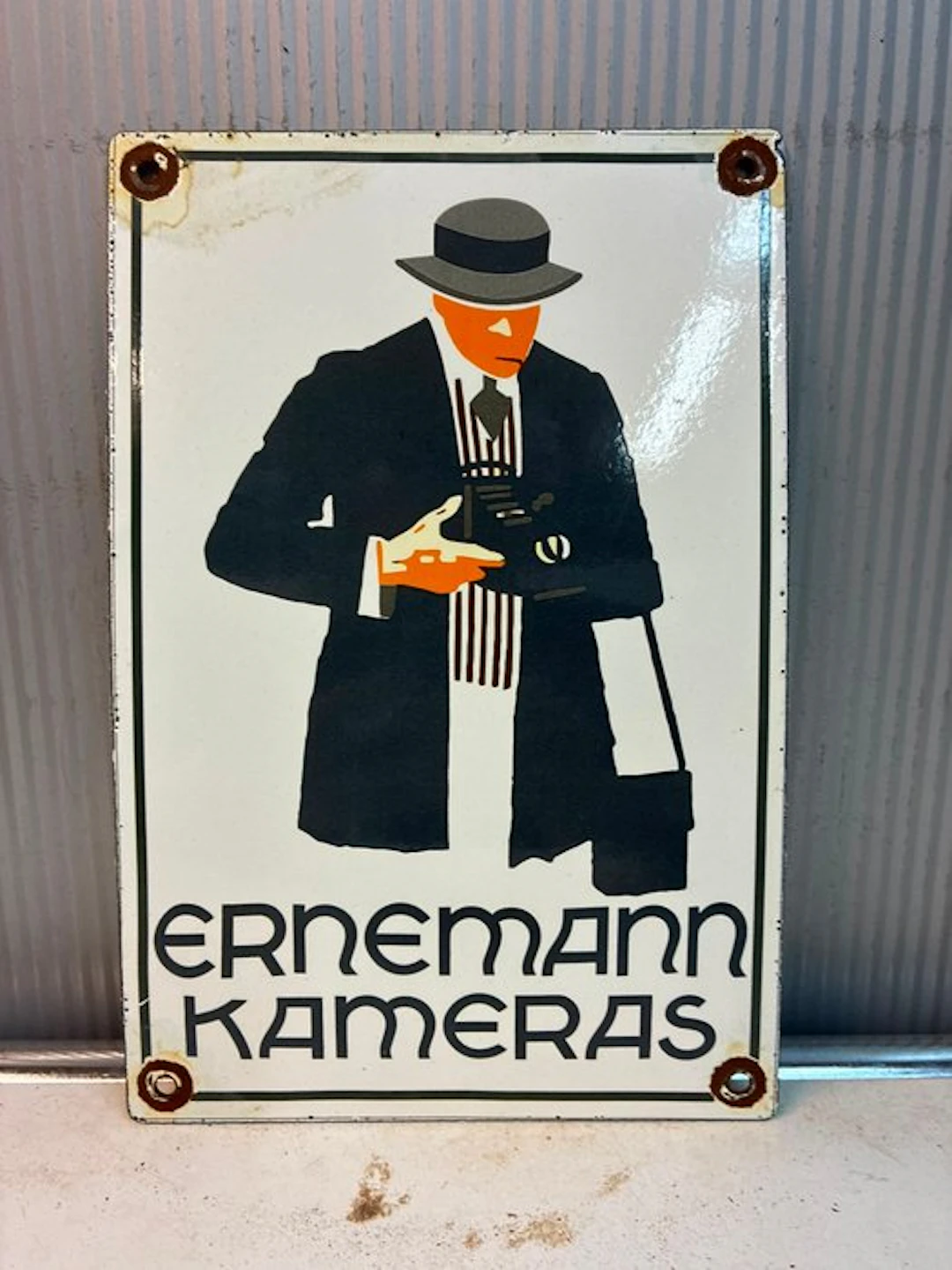 Ernemann Ernemann Kameras – Klassiek Emaille Reclamebord...