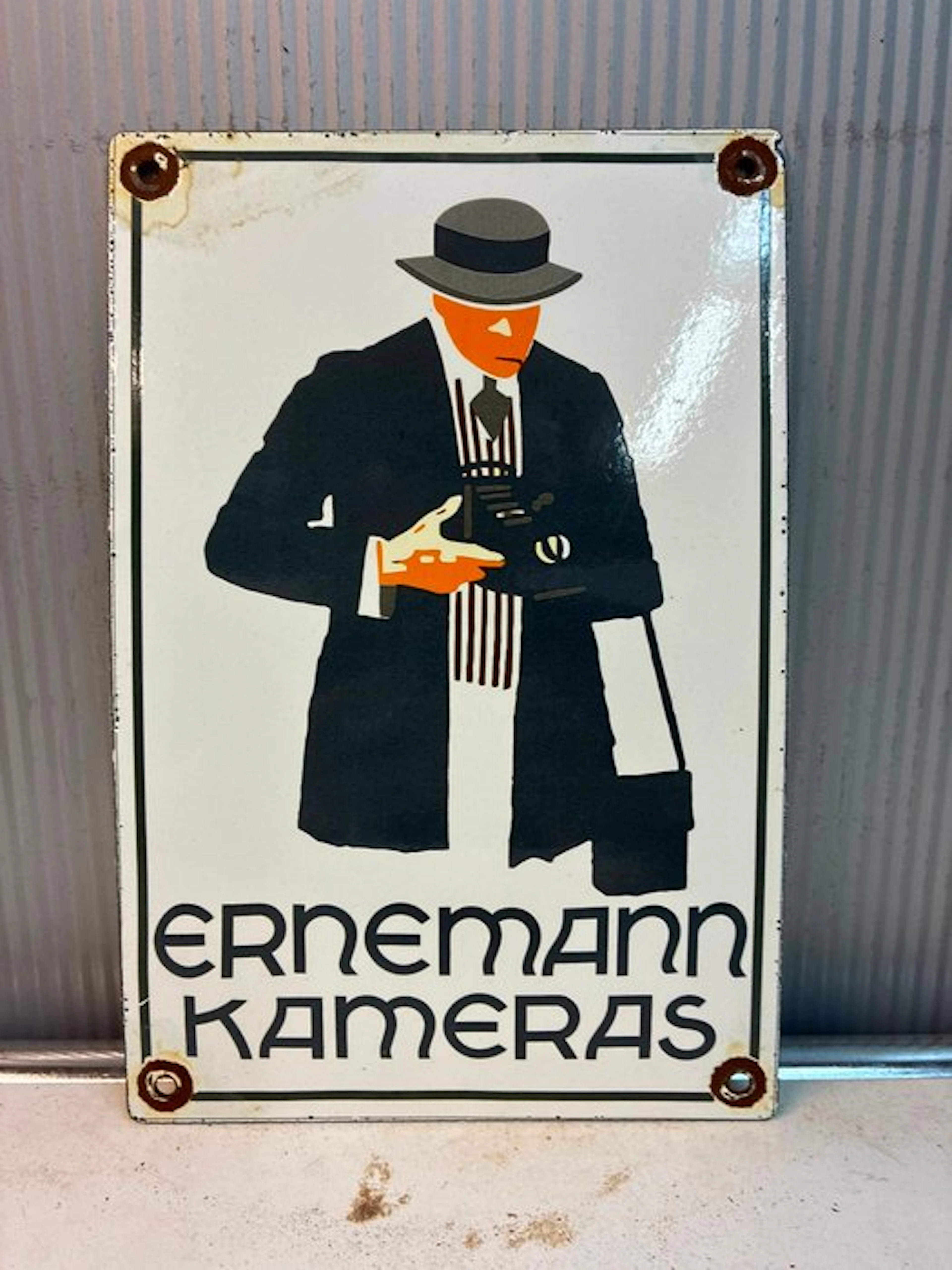 Ernemann Ernemann Kameras – Klassiek Emaille Reclamebord...