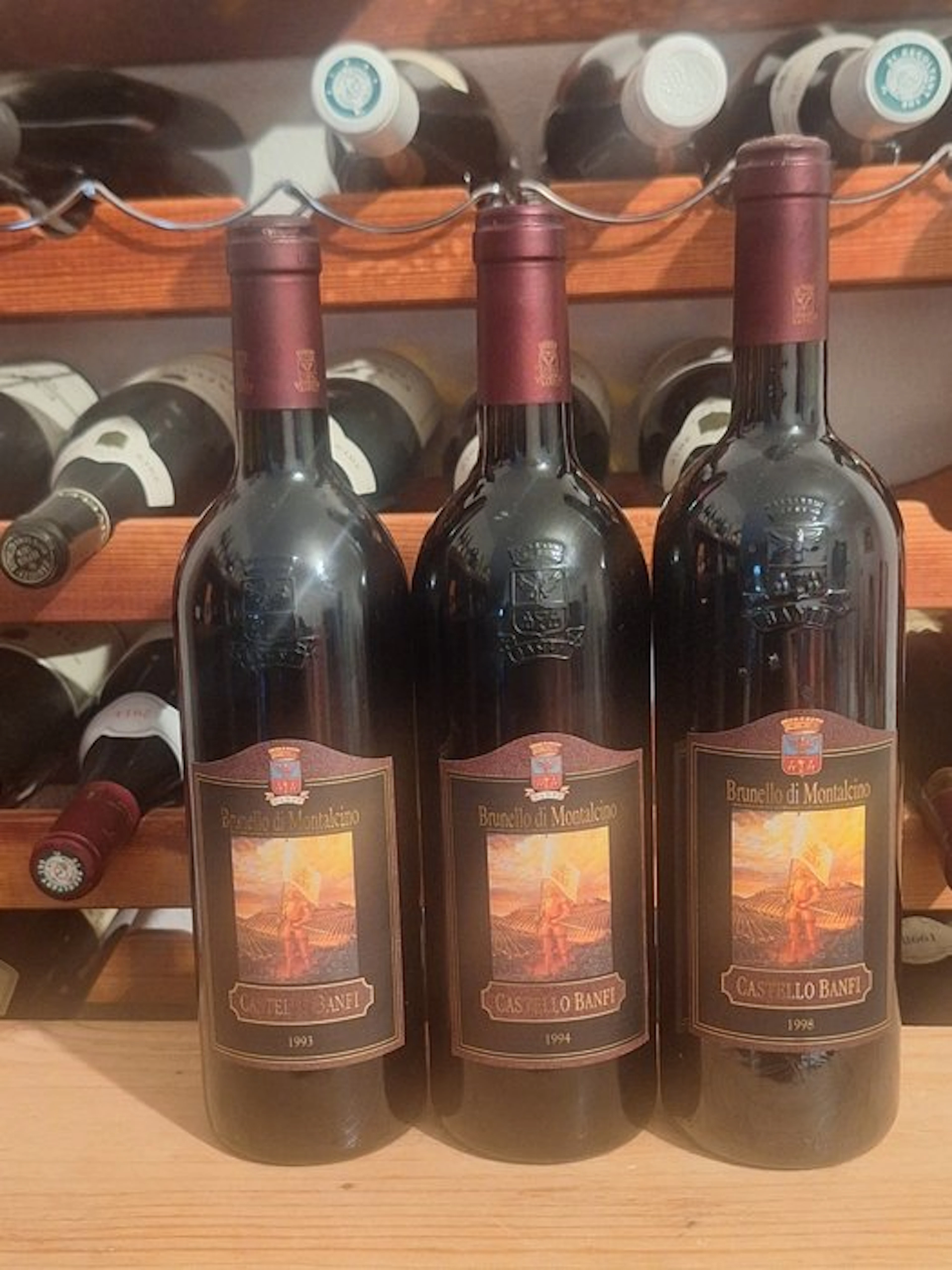 1993 , 1994 & 1998 Banfi - Brunello di Montalcino DOCG - 3 Bottles (0.75L)