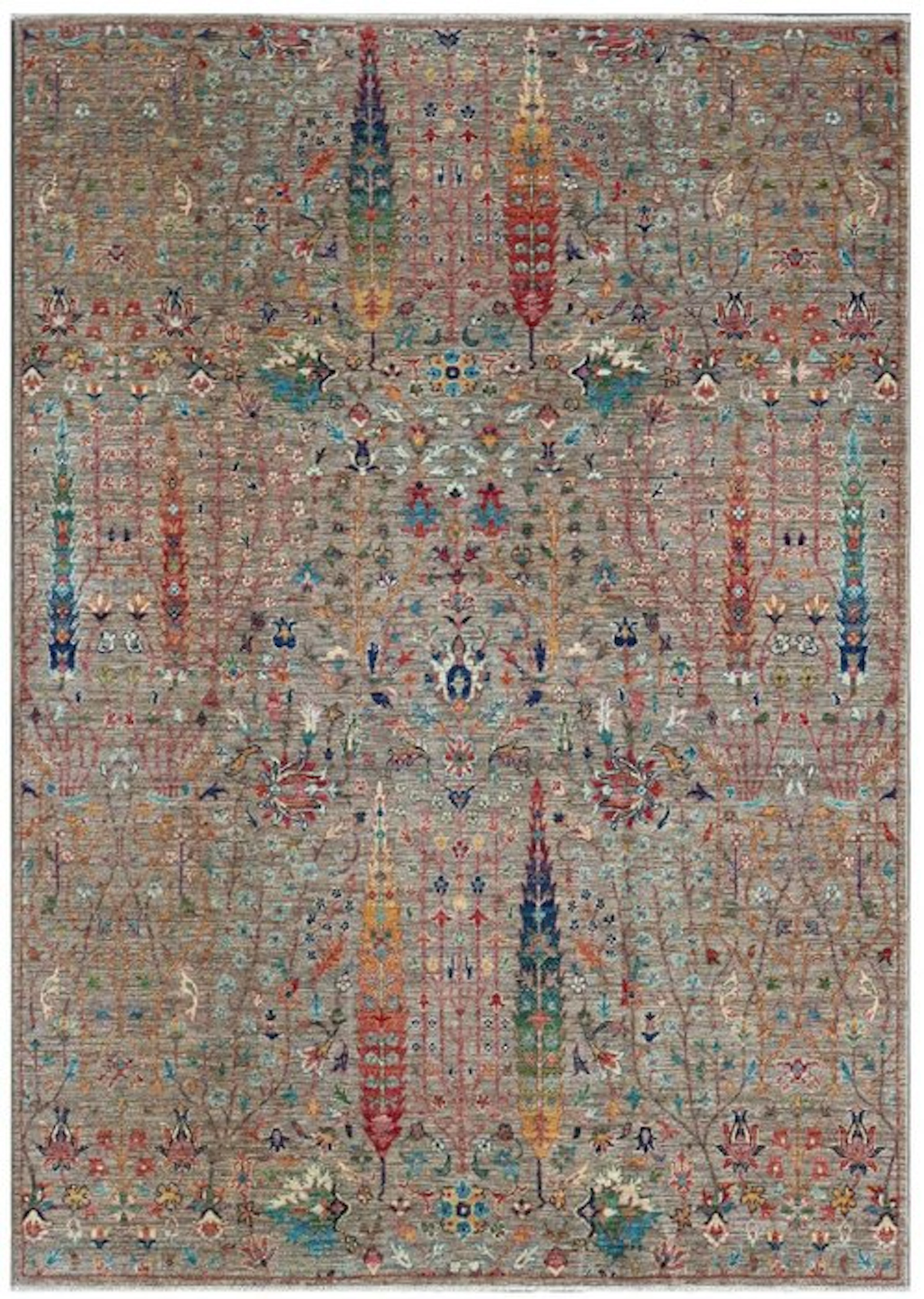 Hand-knotted designer rug – Very fine – Tree of Life...