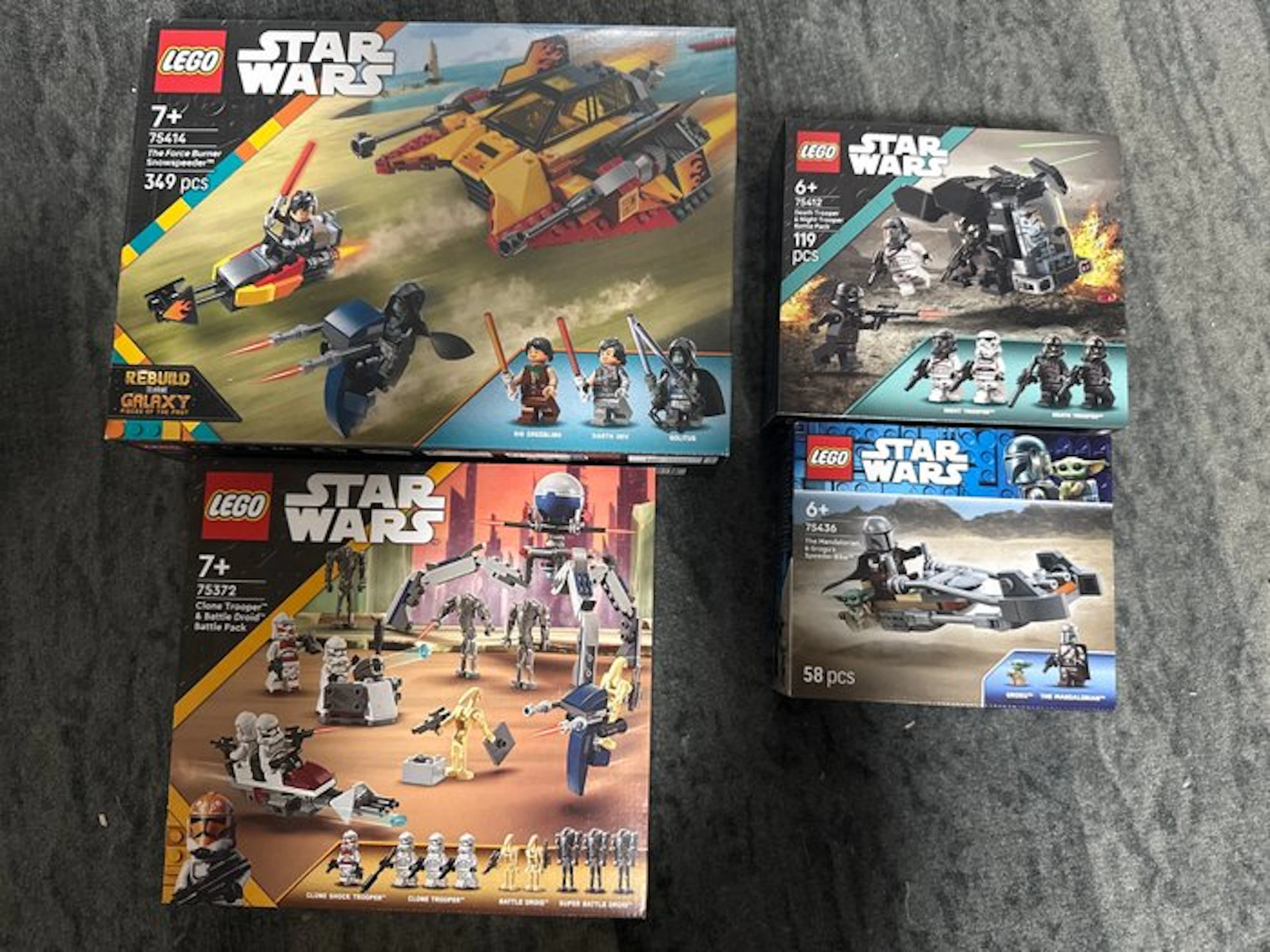 LEGO Set - Star Wars - 75414; 75372; 75412; 75346