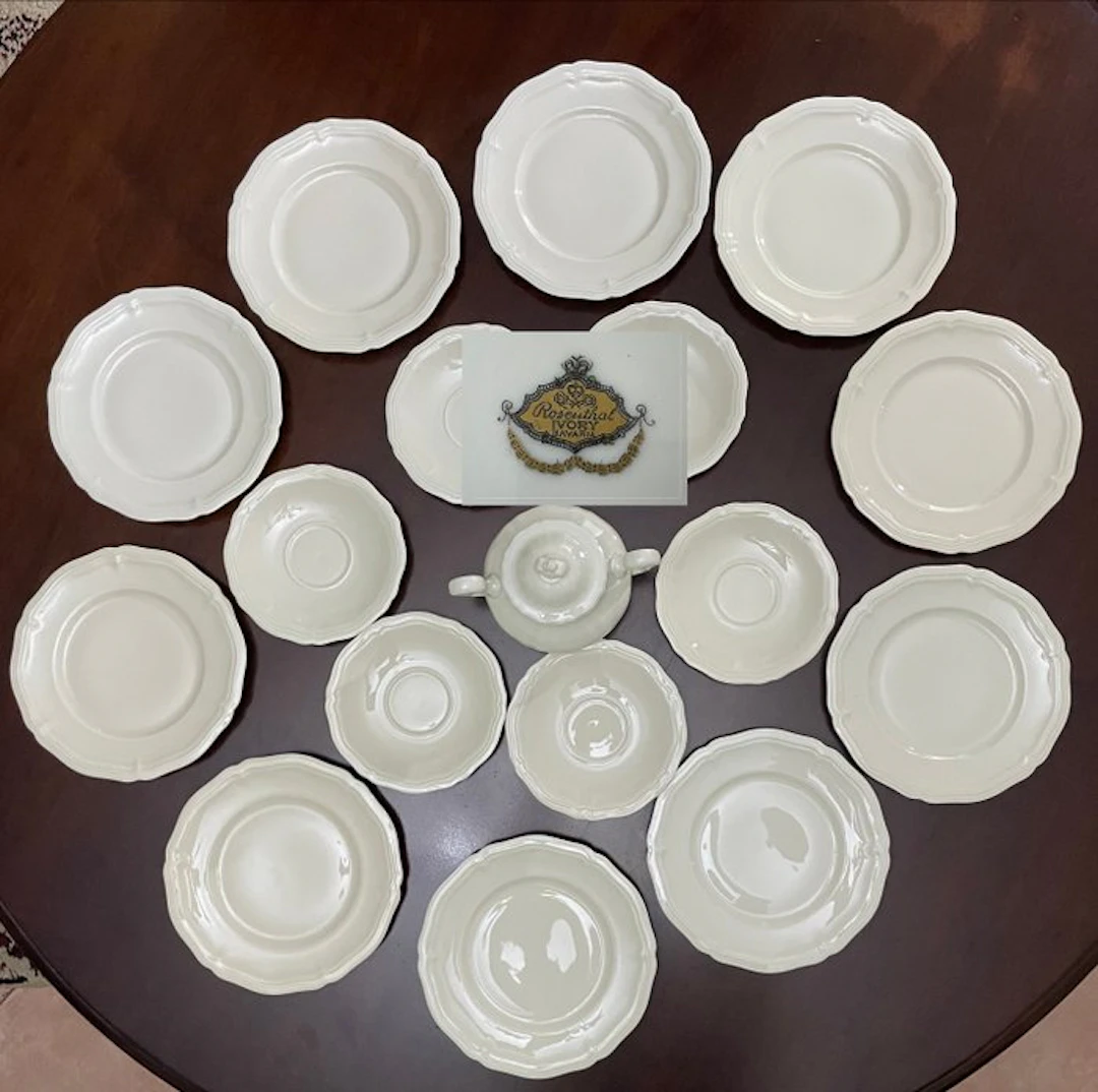 Rosenthal Ivory Bavaria - Set colazione - 1920-30 - Dish (17) - Porcelain