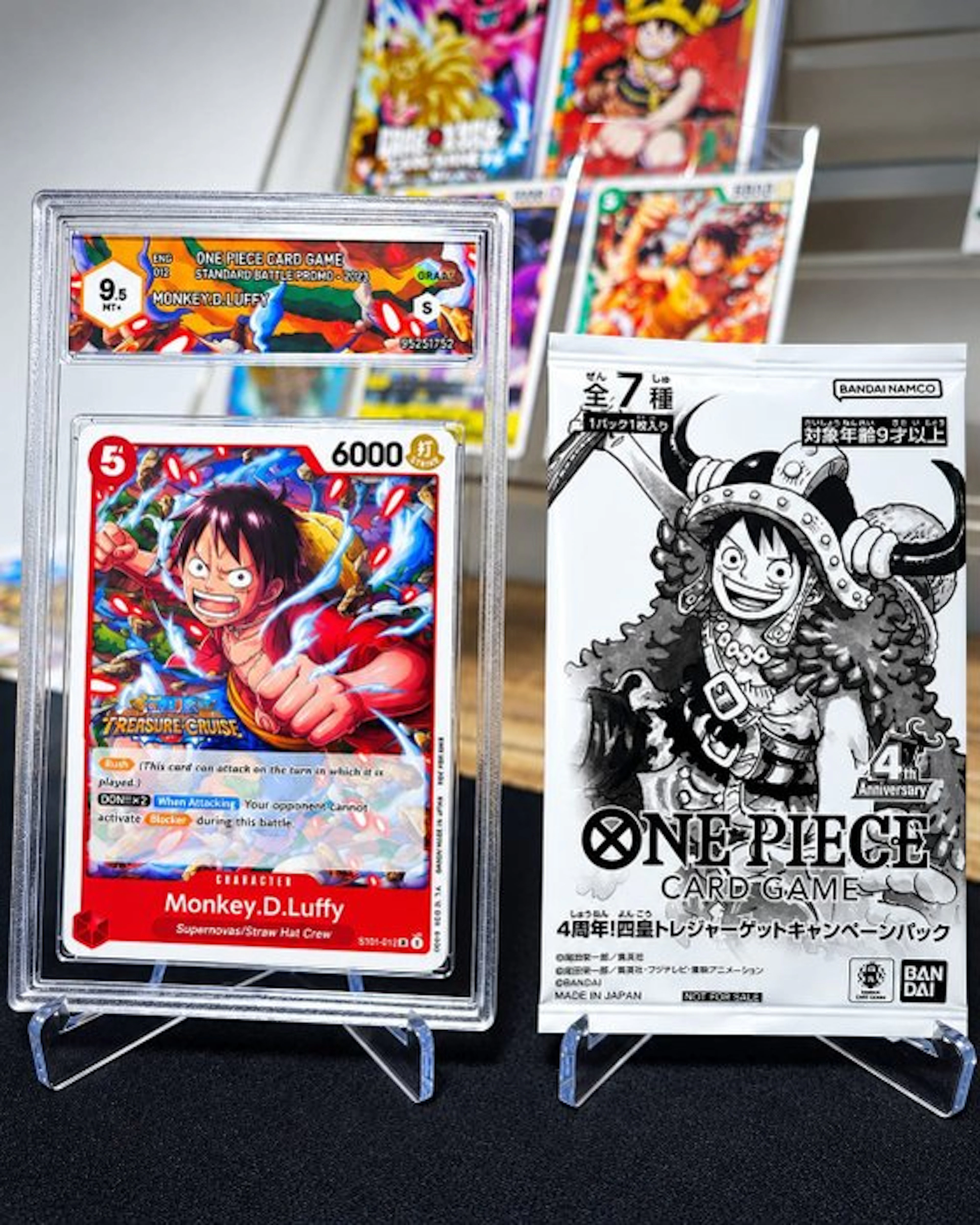 Bandai - 1 Graded card - One Piece - Monkey D