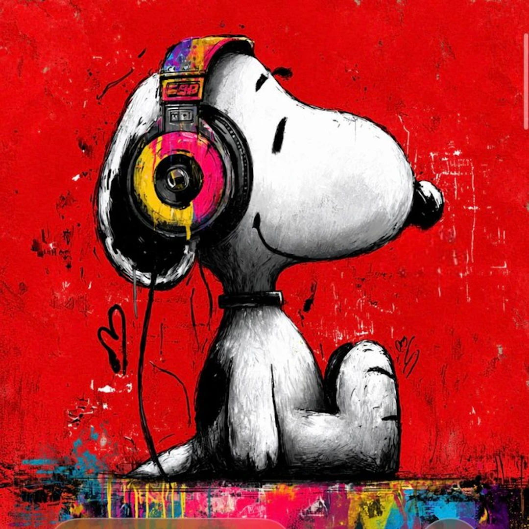 ERIC BRUMETTE - DJ SNOOPY SAVED MY LIFE 70 - Toile L - LIMITED EDITION