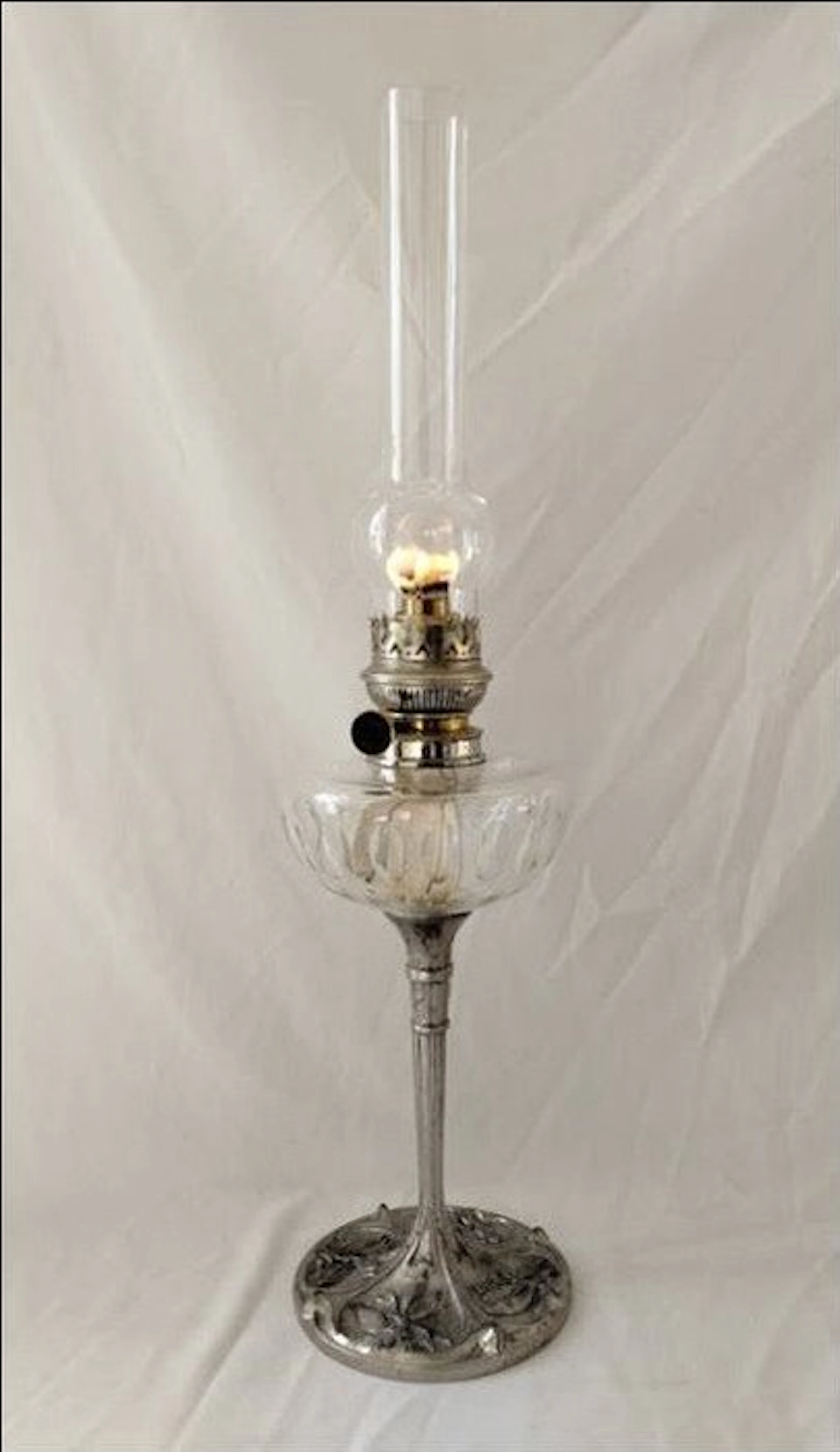 Hugo Schneider AG (HASAG) - Kerosene lamp - Art Nouveau...