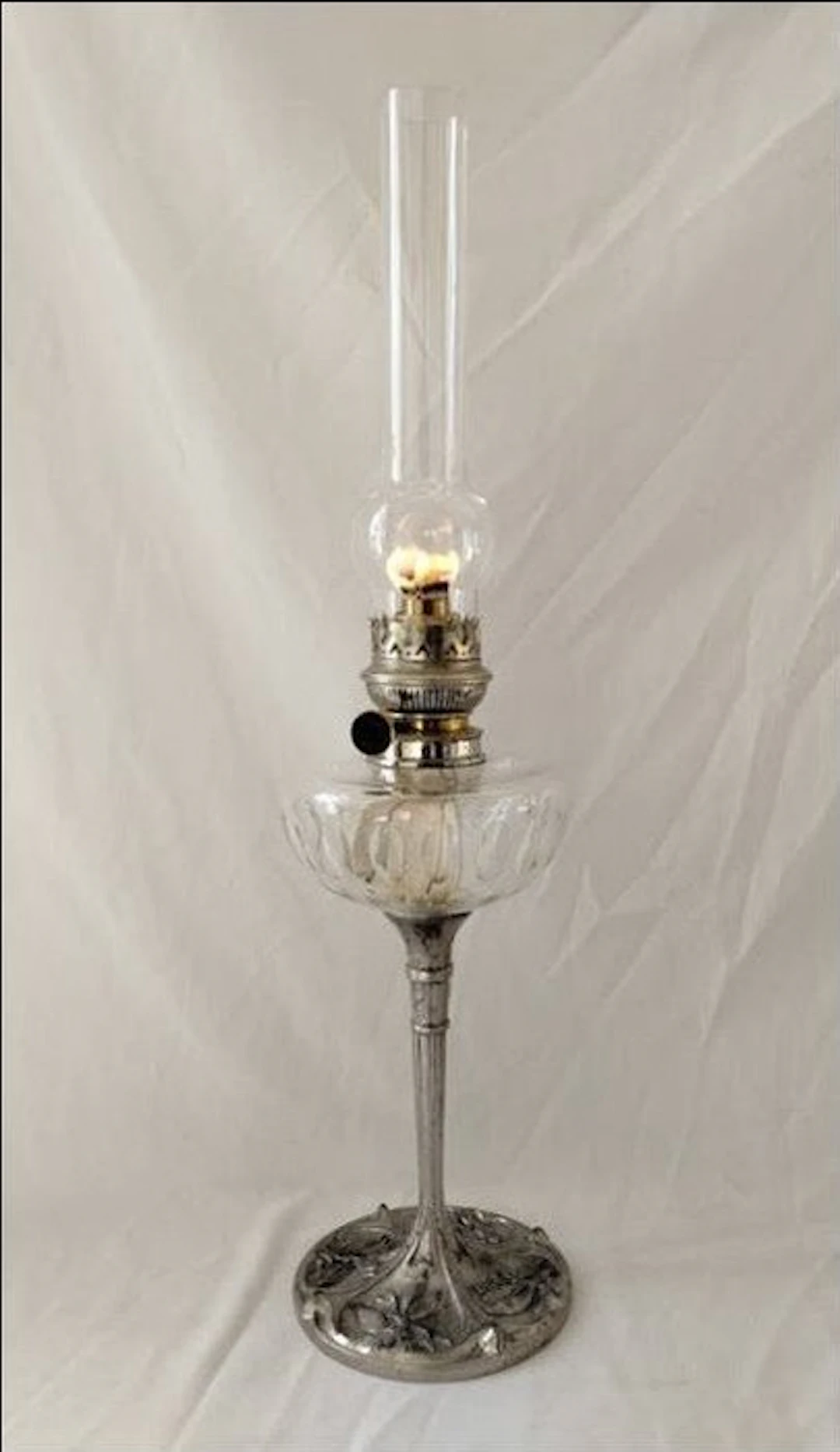 Hugo Schneider AG (HASAG) - Kerosene lamp - Art Nouveau...