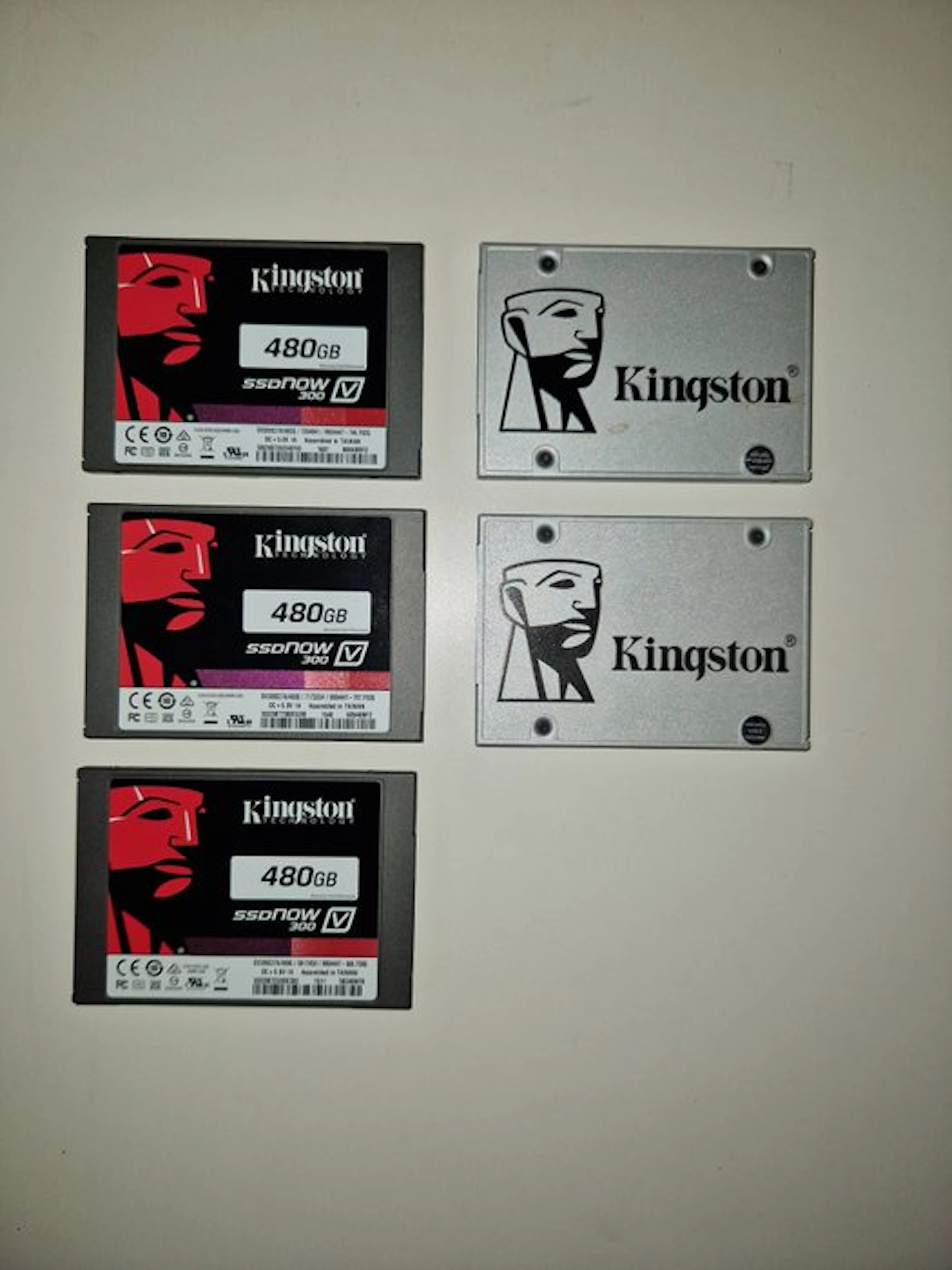 Kingston Lot of 5 x SATA SSD 480GB - Computer
