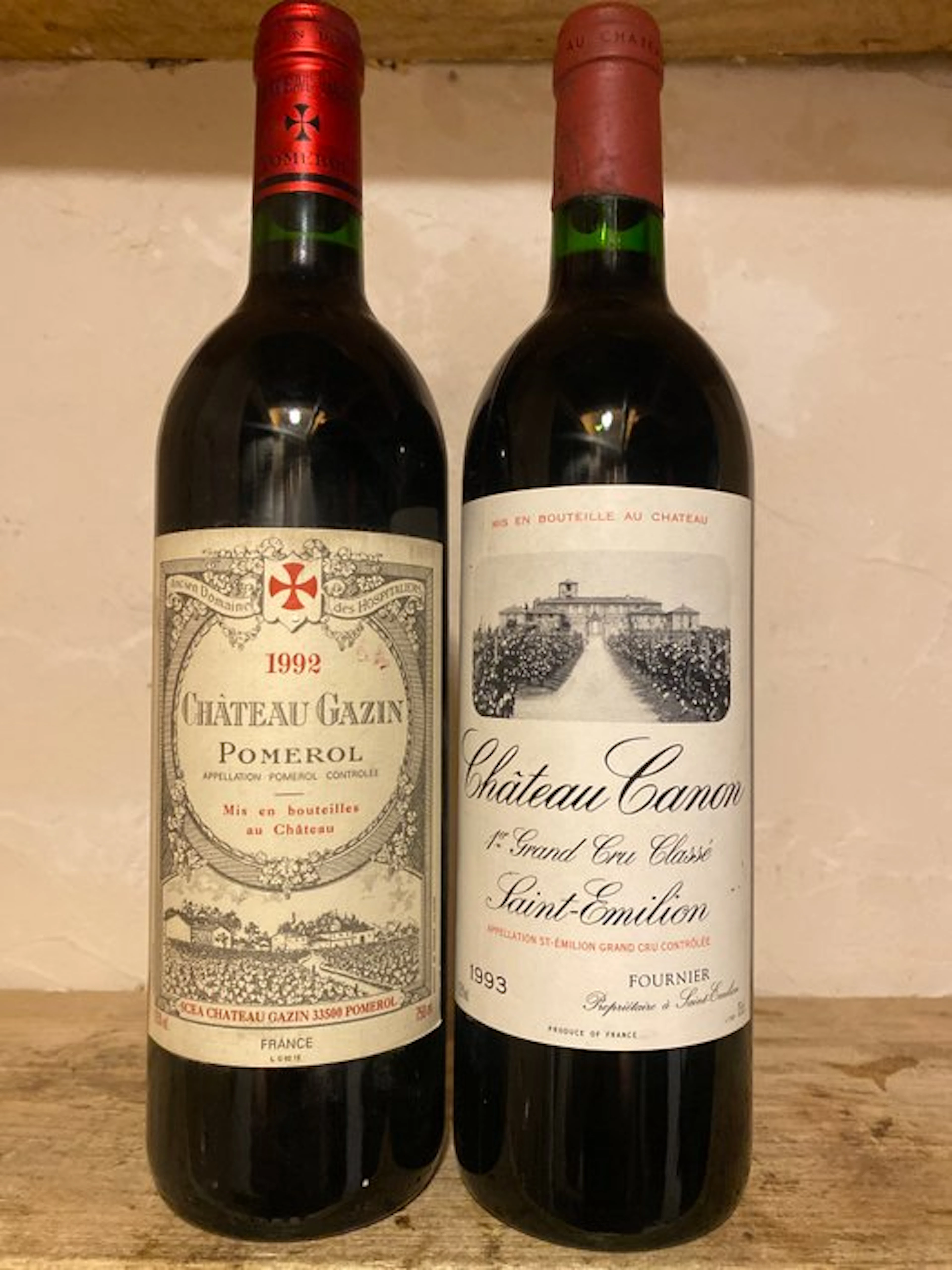 1993 Château Canon - Fournier & 1992 Château Gazin - Saint-Émilion