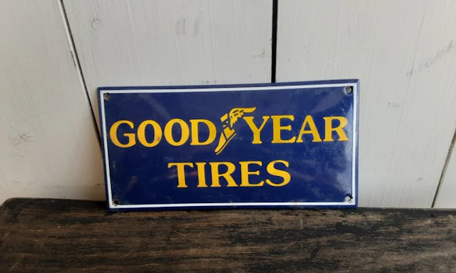 Goodyear - Plate - Enamel