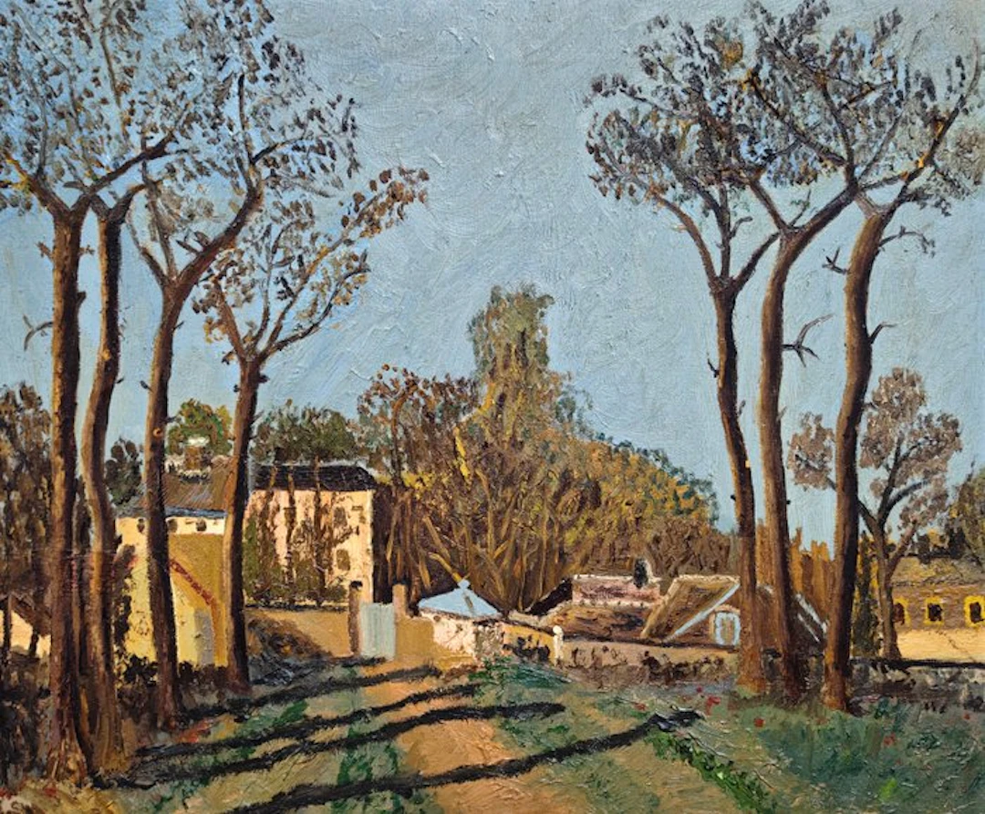 École postimpressionniste espagnole (XX) - La Lumière sur le village