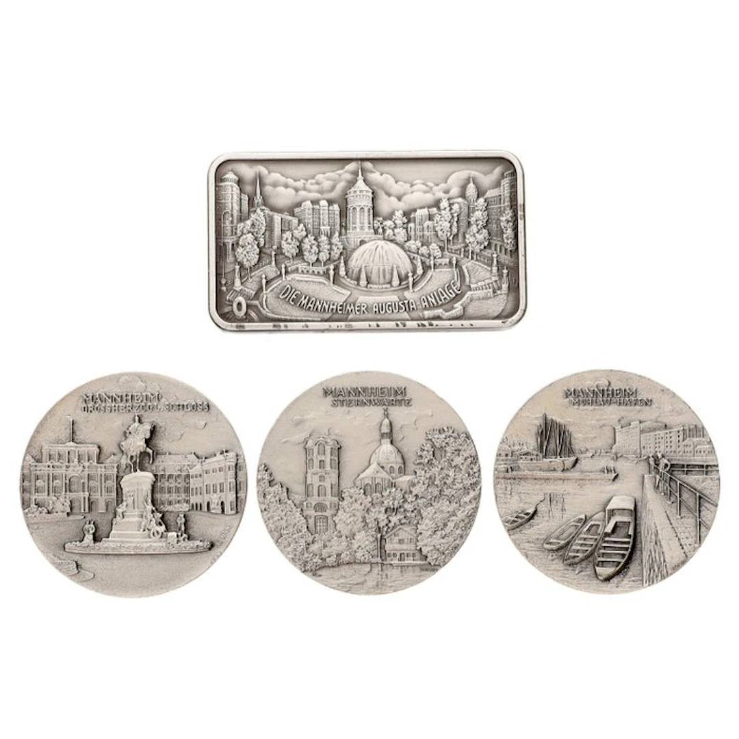 Germany. Penning ND - "Mannheim" (4 stuks) (No reserve price)
