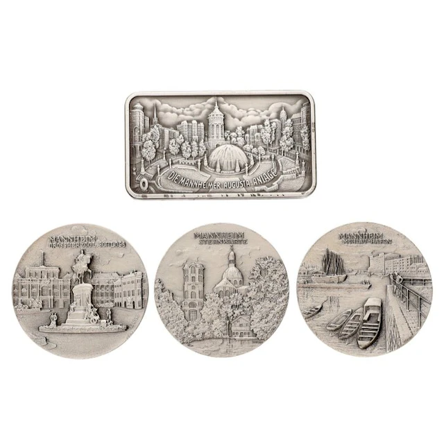 Germany. Penning ND - "Mannheim" (4 stuks) (No reserve price)