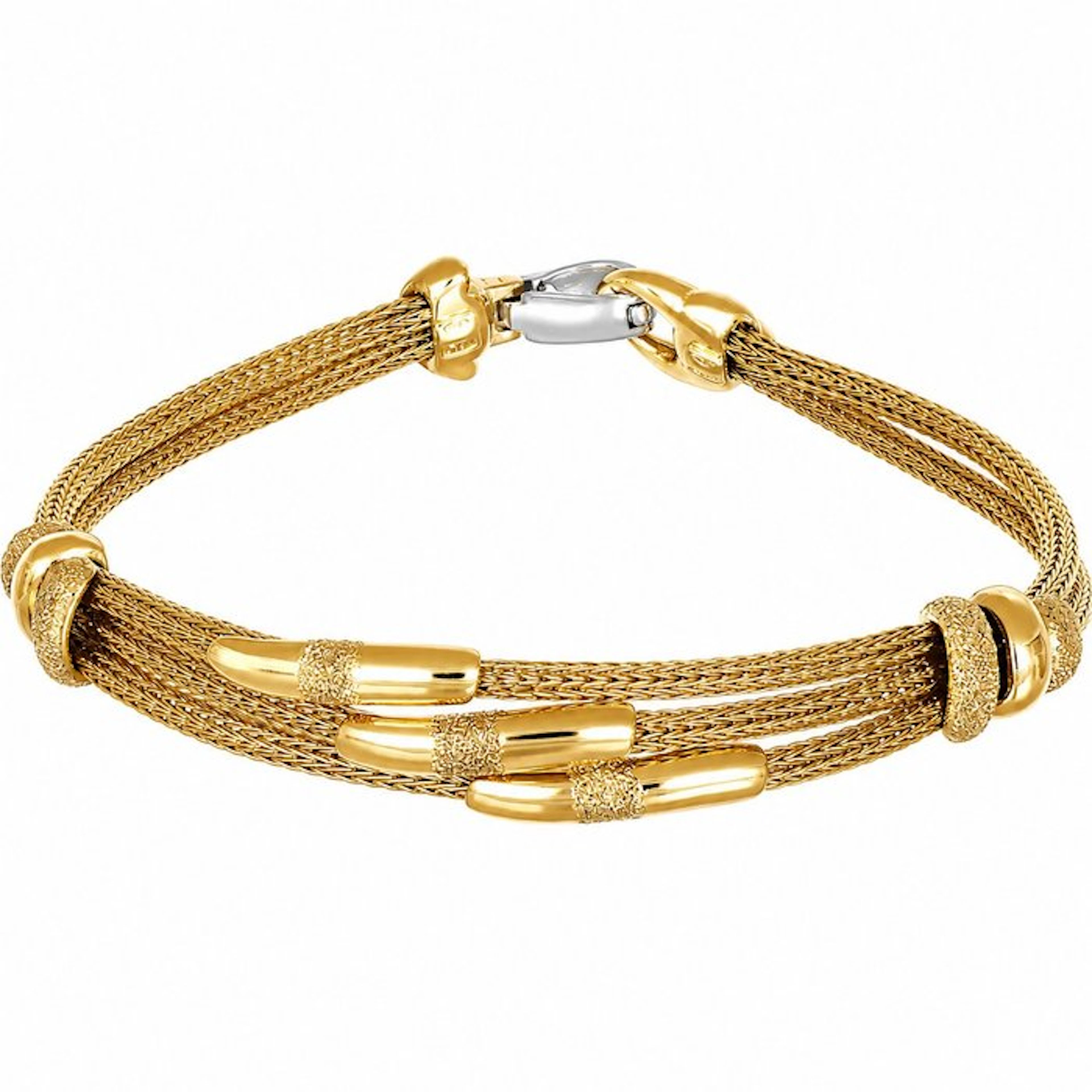 Bracelet - 18 kt. Yellow gold, White gold - Handmade - Made in Italy