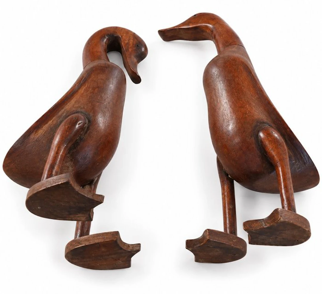 Carving, canard - 38 cm - Wood