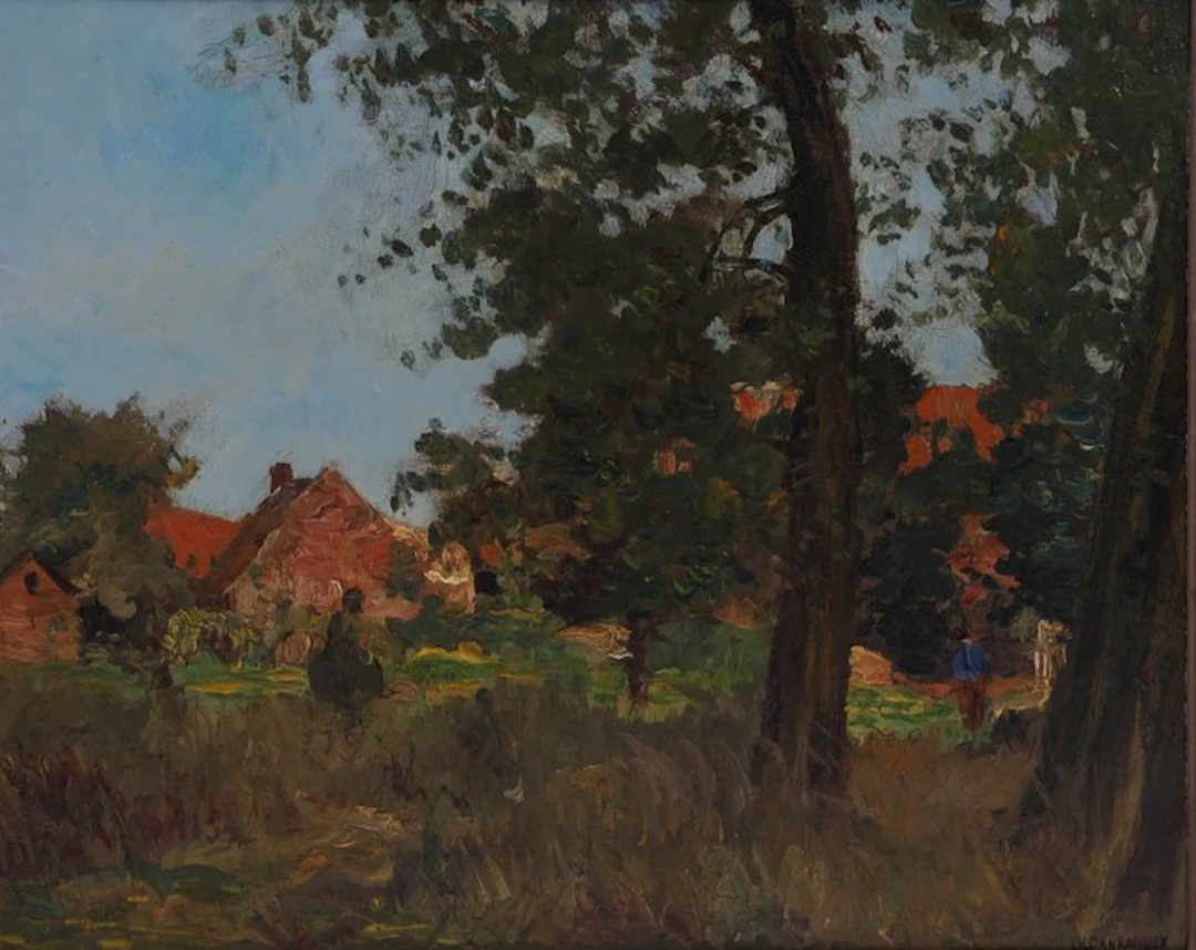 Charles Dankmeijer (1861-1923) - Landschap met boederijen