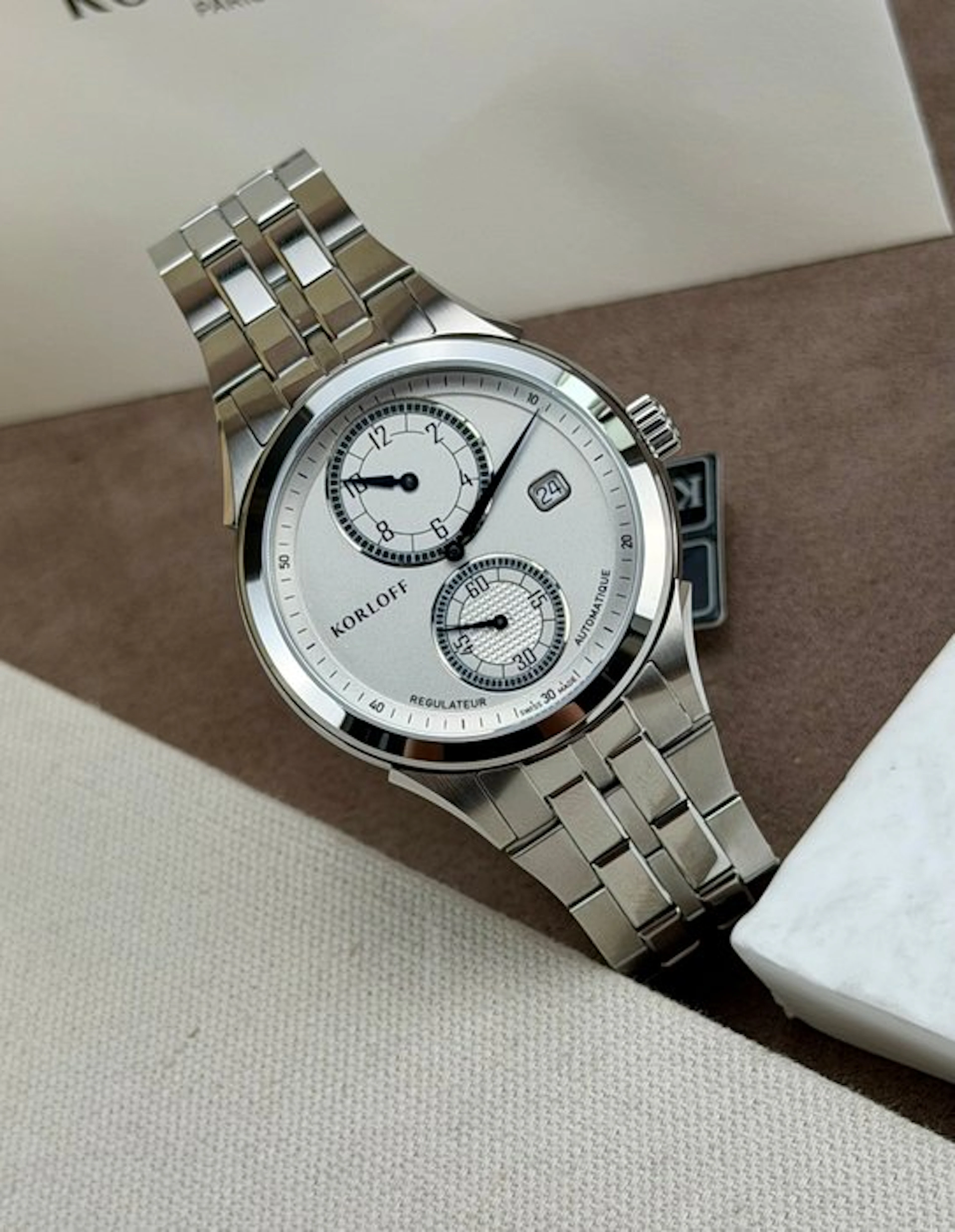 Korloff - Automatic Regulator Date White - 04WA1470009 - Men - 2020-2025